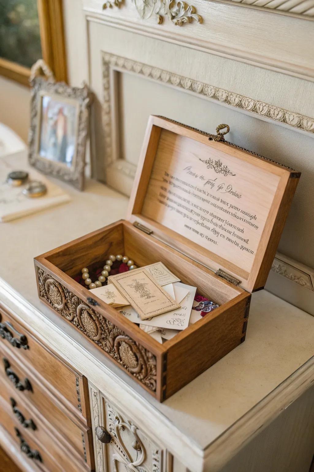 A memento repository brimming with memories leaves a lasting impression.