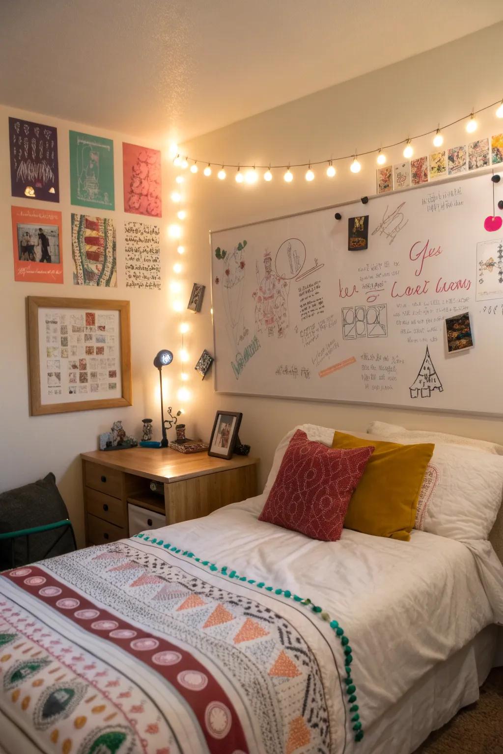 Illuminate your room with a burst of color using vibrant markers.