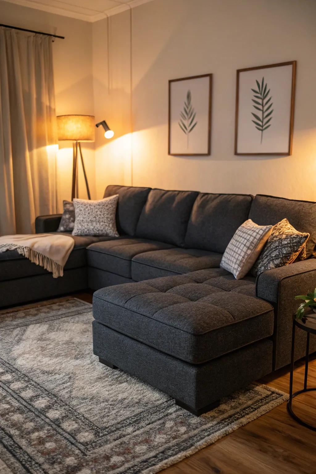 A snug retreat setup for the ultimate unwinding.