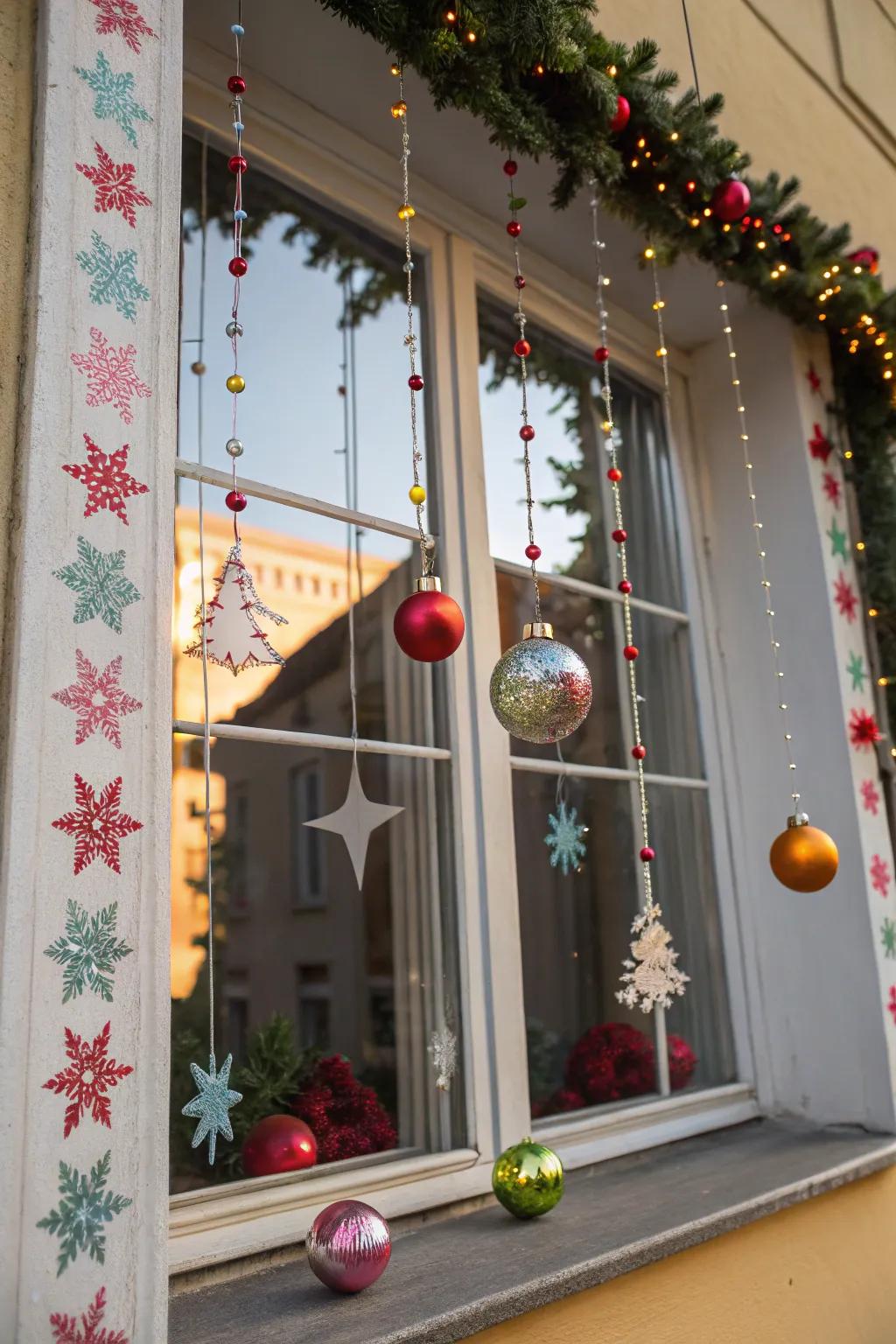 Ornaments give your windows charm and seasonal interest.