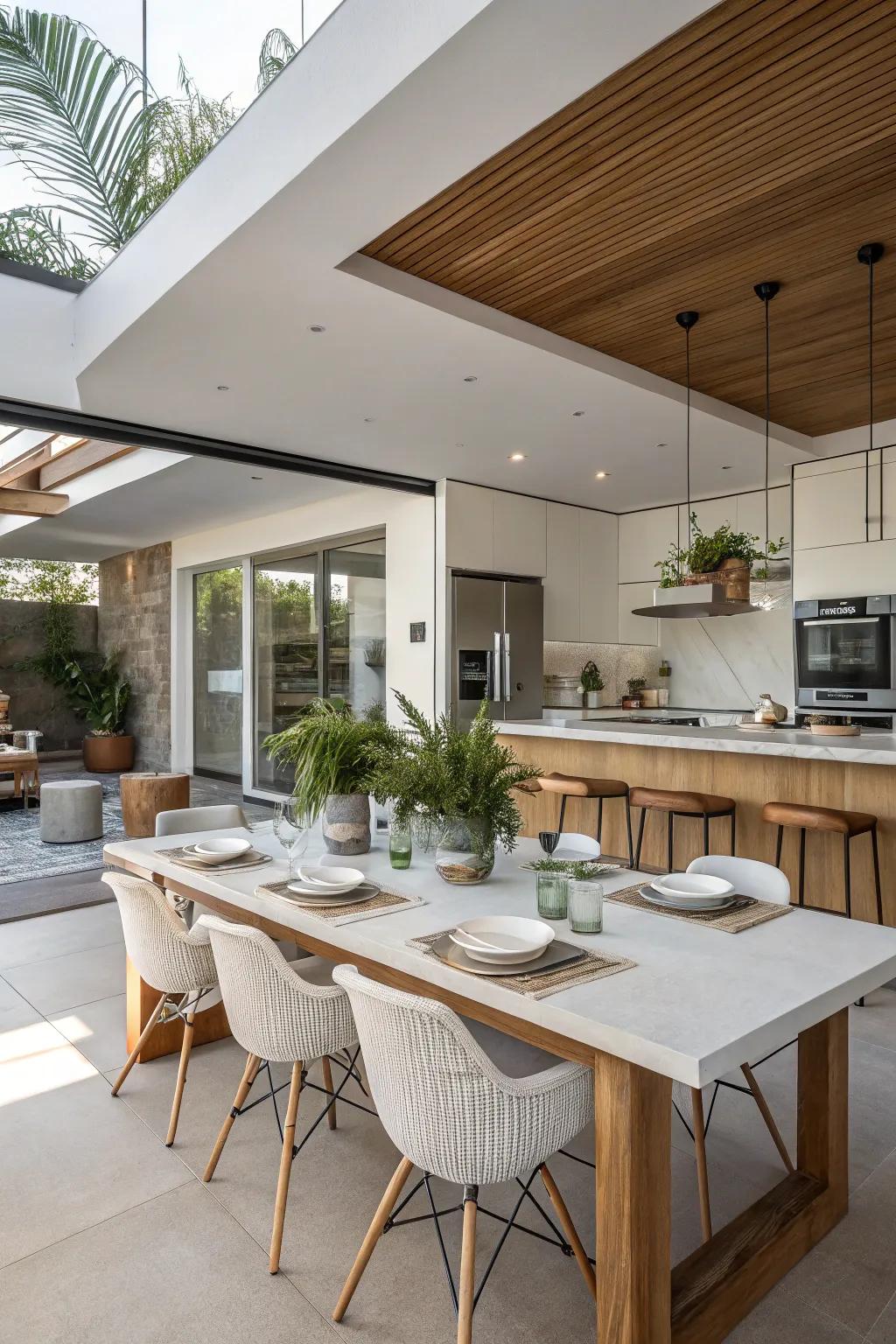 An open-style design that promotes interaction and connectivity.