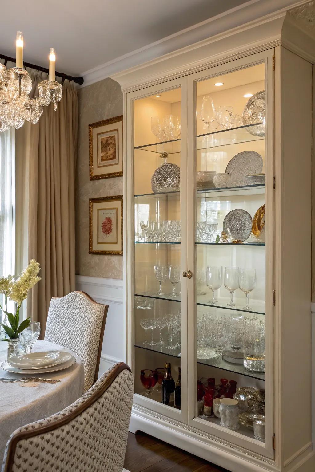 Exhibit your valuables with style using glass-fronted units.