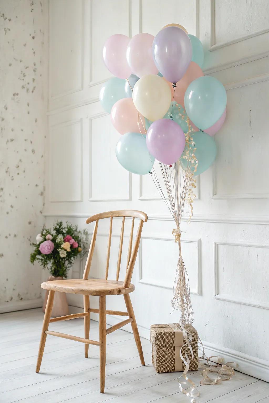 Enhance your baby shower ornamentation with a whimsical bubble celebration!