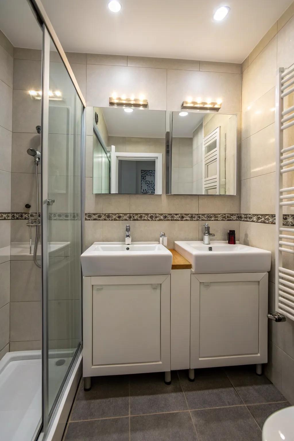 Small footprint sinks offer additional counter area for your essentials.