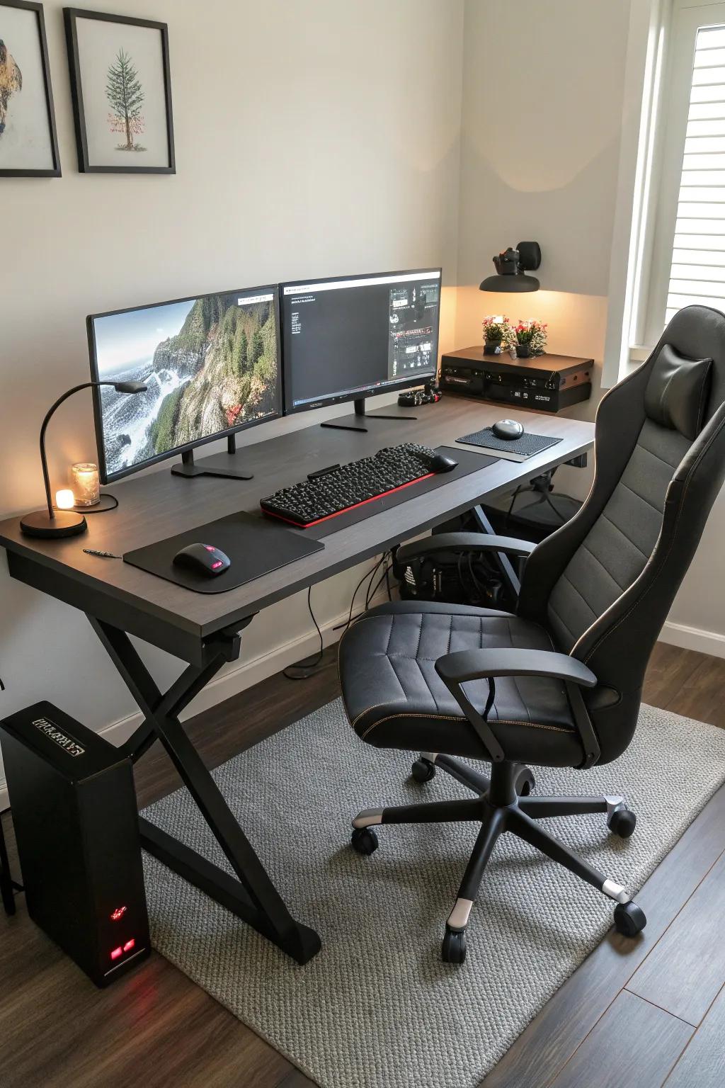 An ergonomic layout renders gaming durations all the more pleasant.
