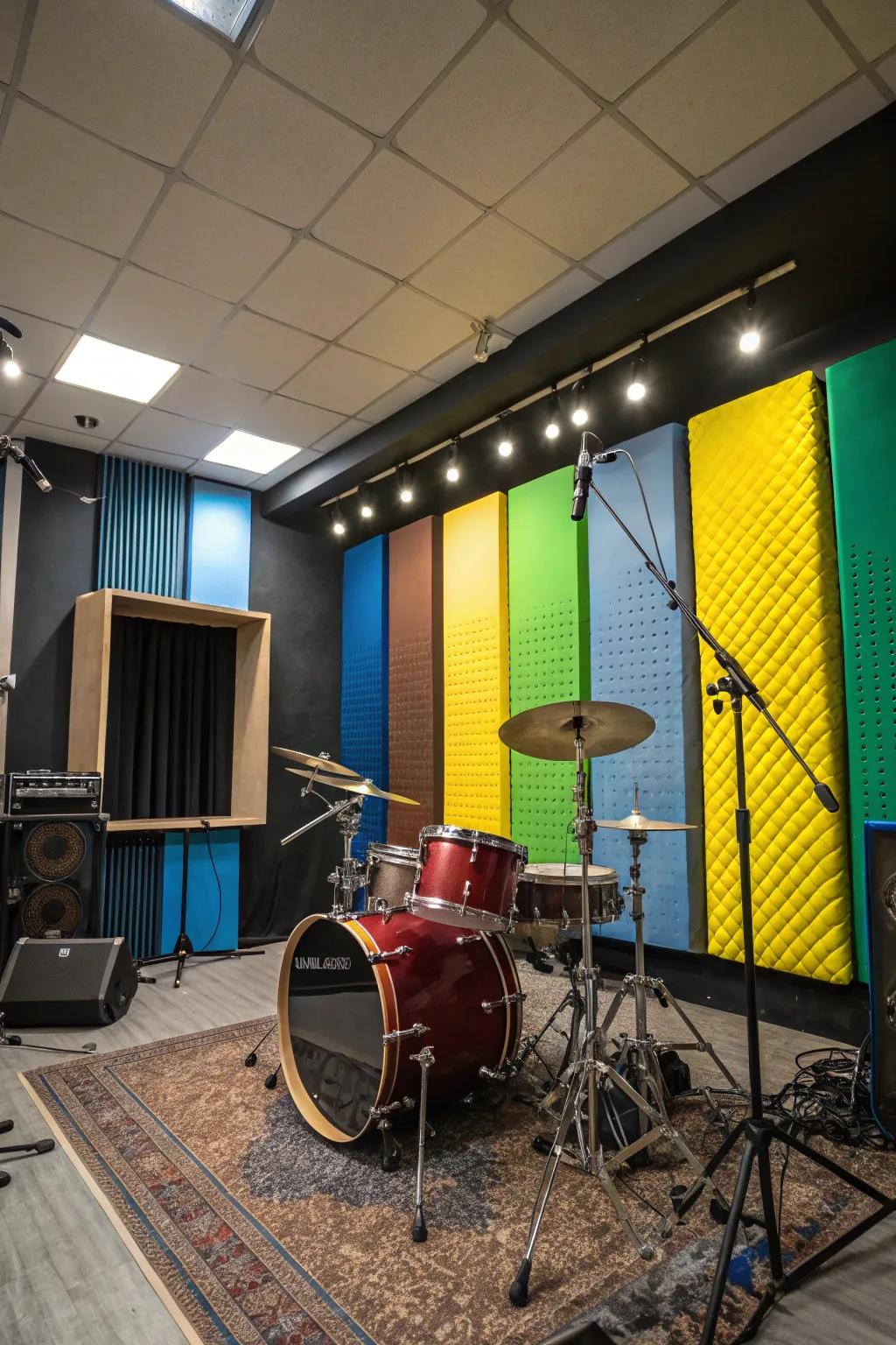 Noise reduction elements can serve both practical and decorative functions.