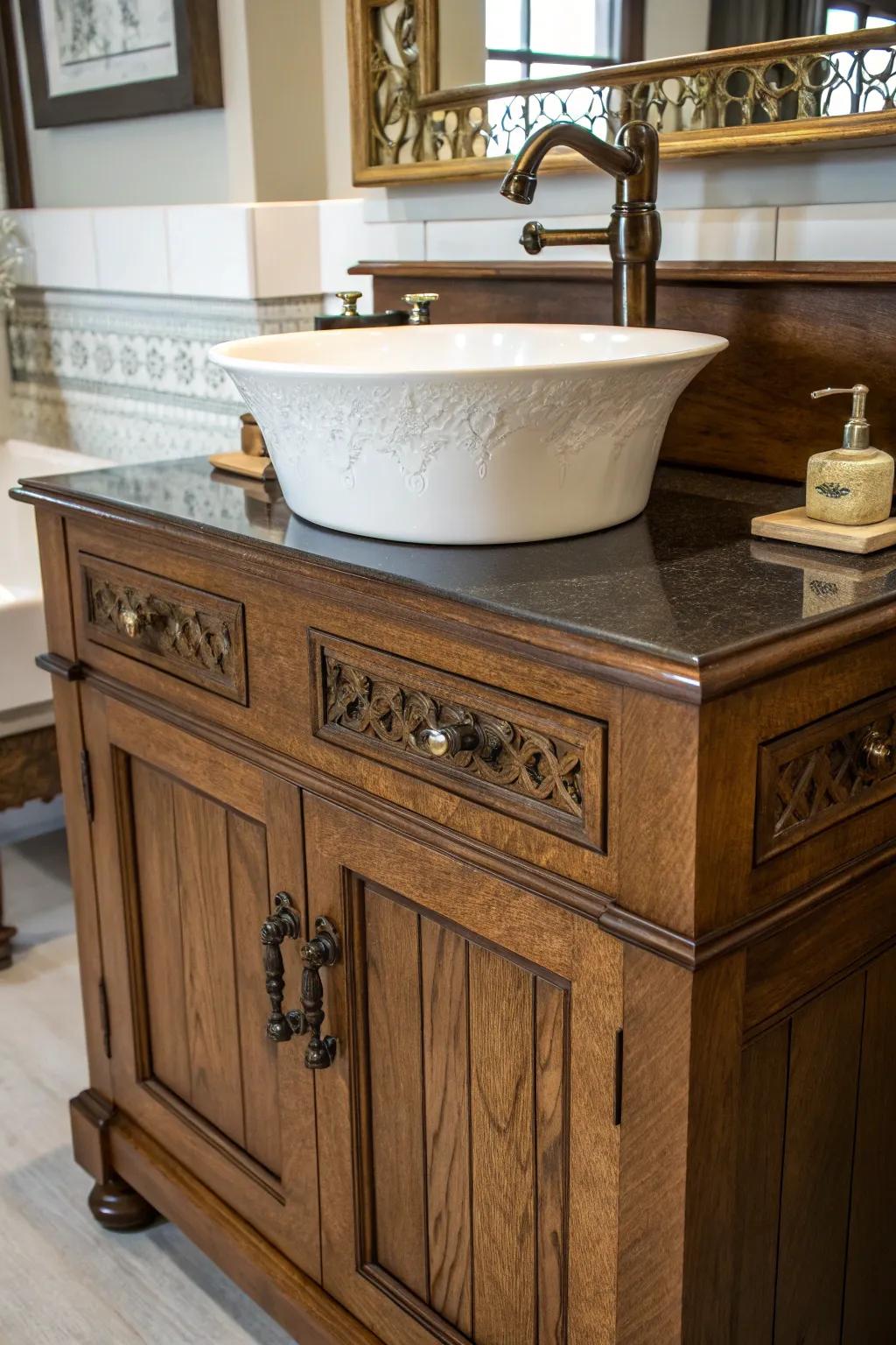 Modern fixtures bring a contemporary vibe to a classic reclaimed storage unit.