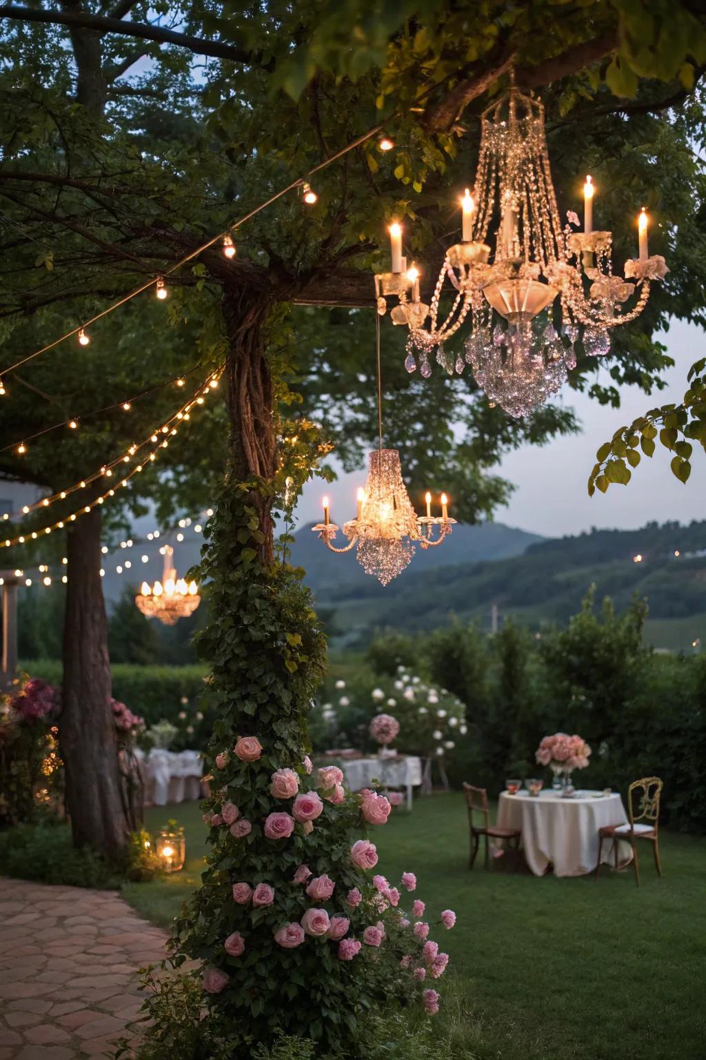 Dreamy lighting elevates the wondrous atmosphere.