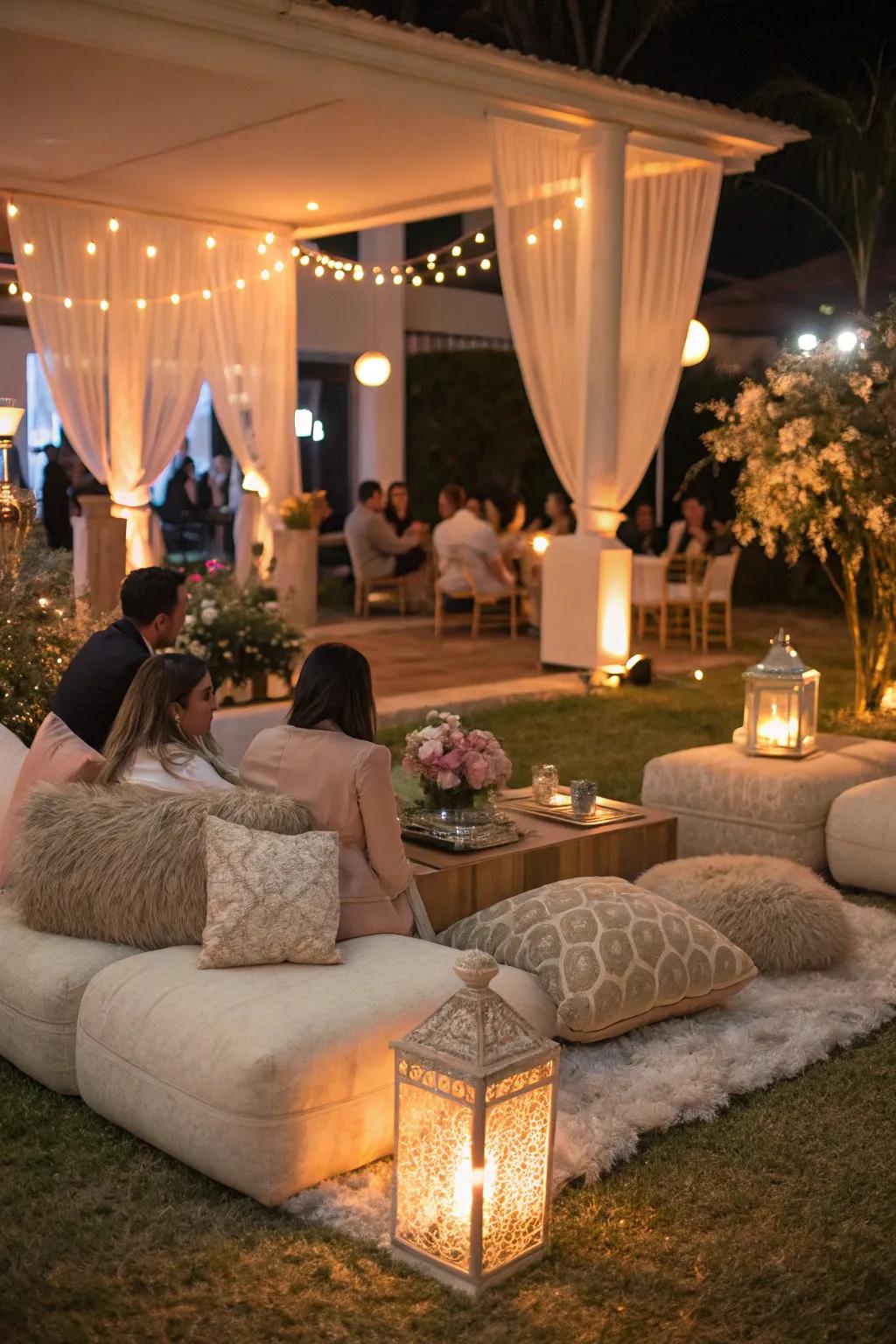 A welcoming lounge space tailored for guest relaxation and interaction.