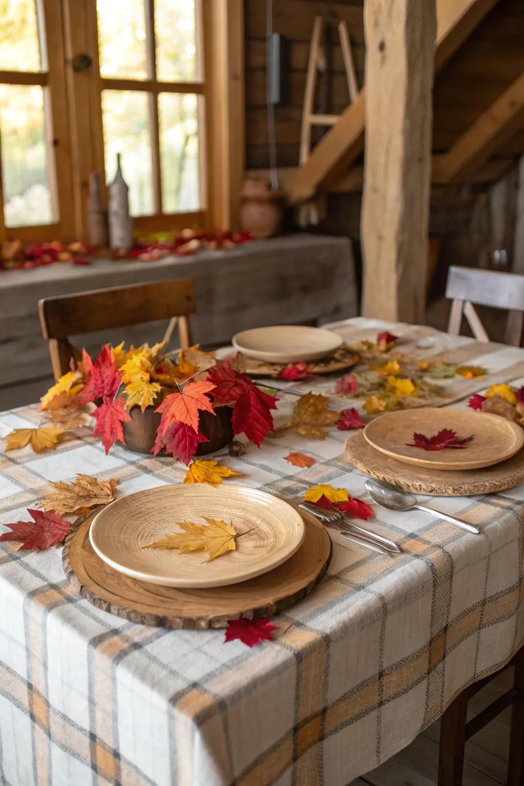 A charming harvest-themed table arrangement perfect for fall get-togethers