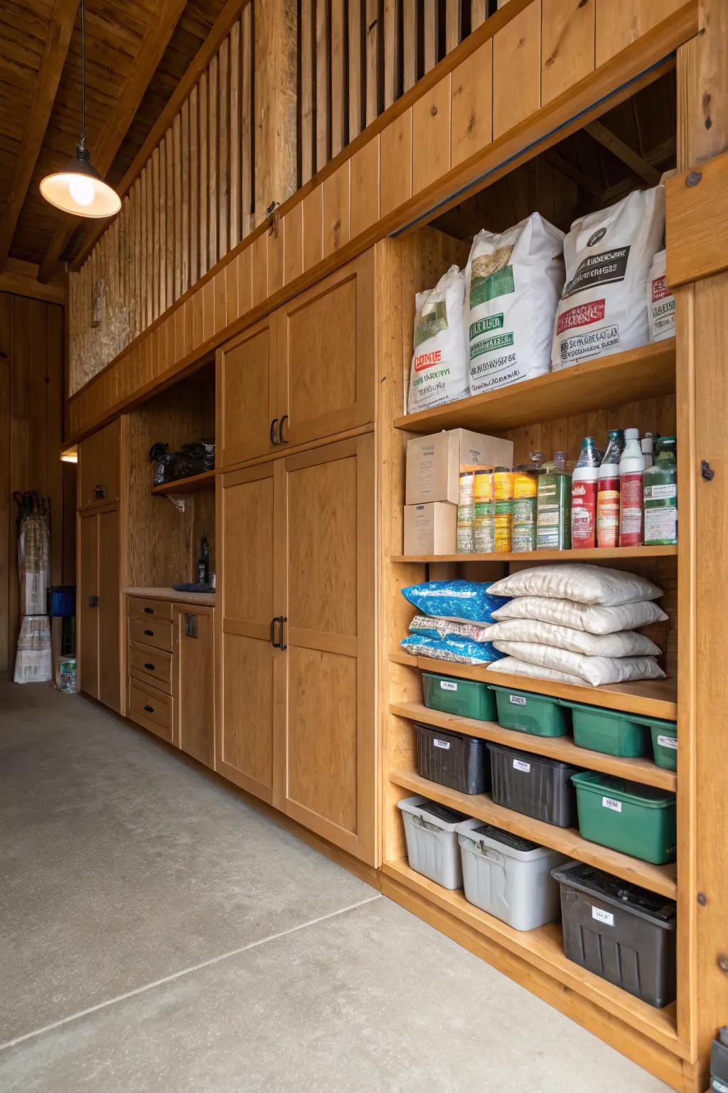 Make the most of limited space with smart vertical shelving.