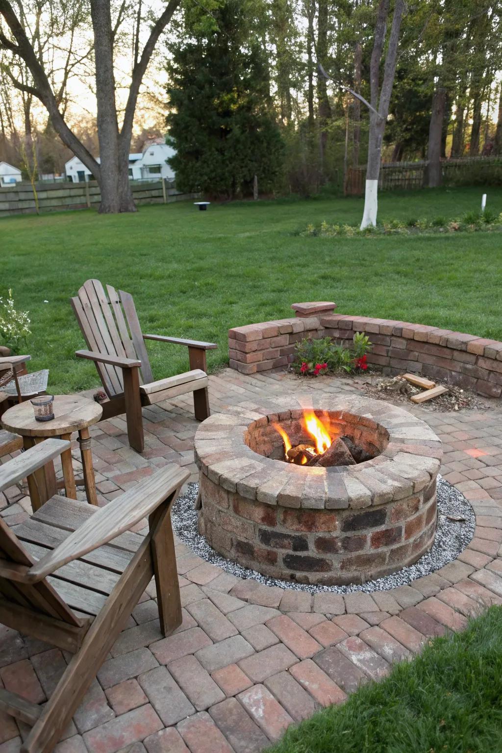 Reclaimed bricks provide a distinctive charm filled with history.