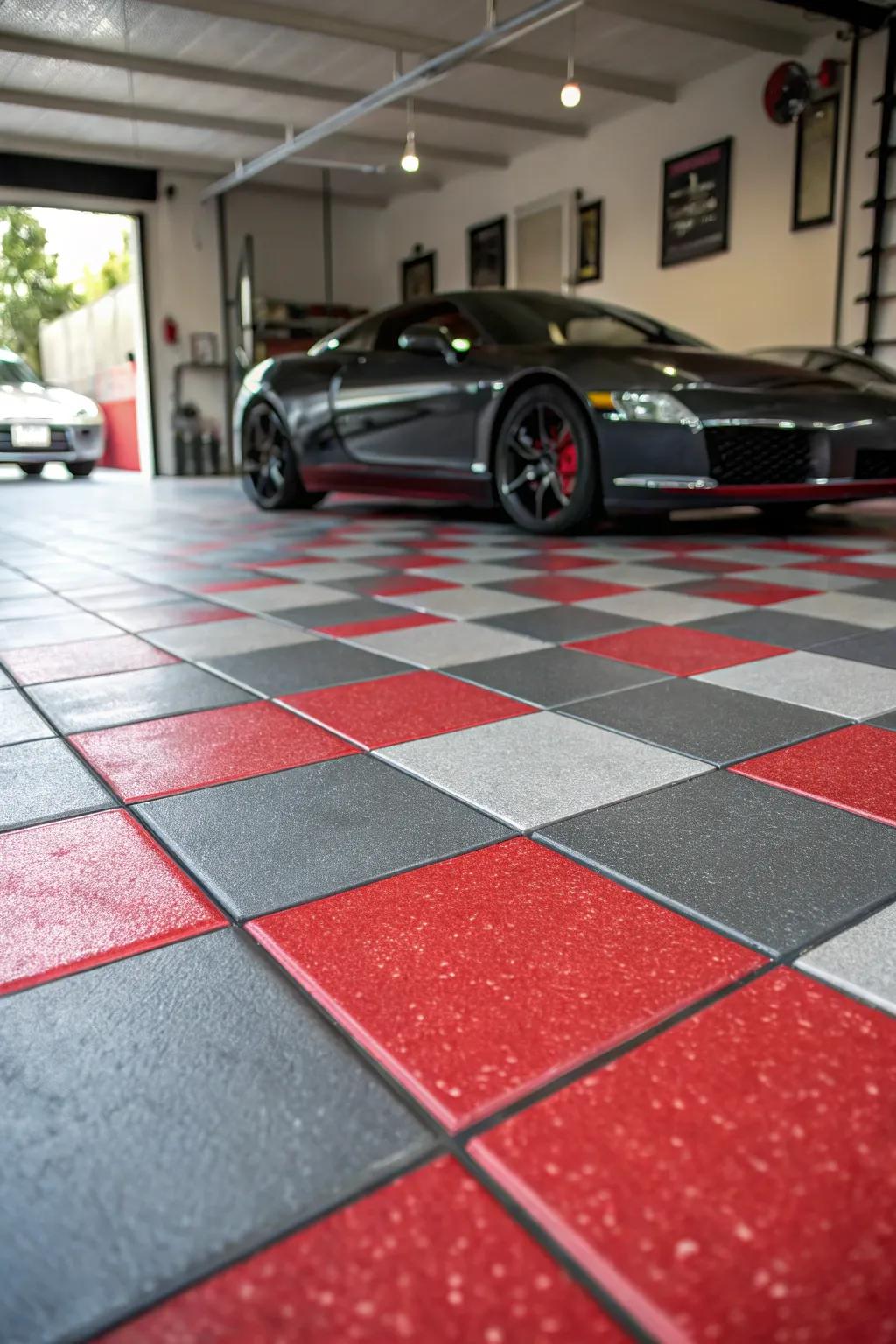 Strong color highlights have the ability to turn your garage into a lively environment.