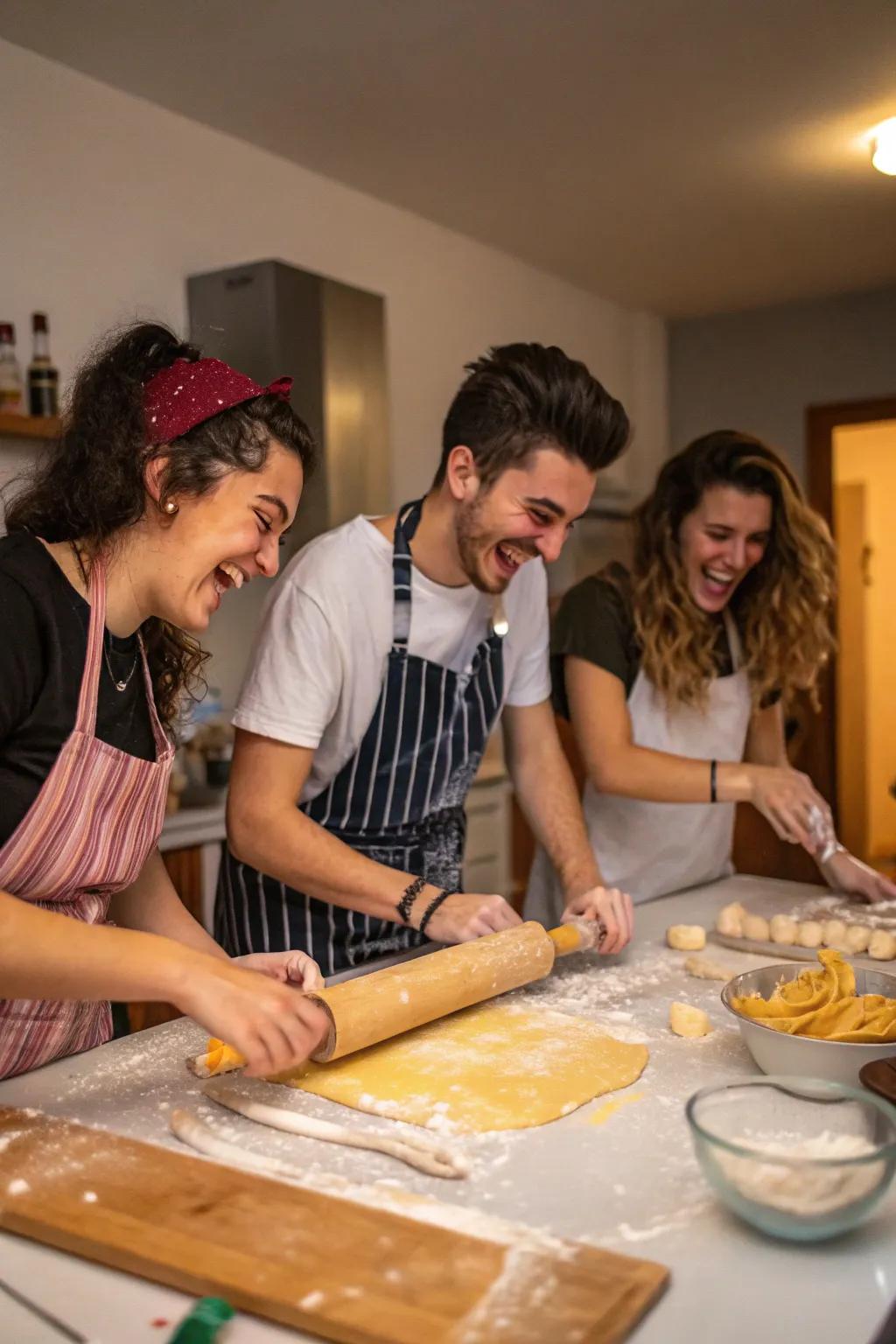 Enjoy the tactile delight of creating pasta at home.