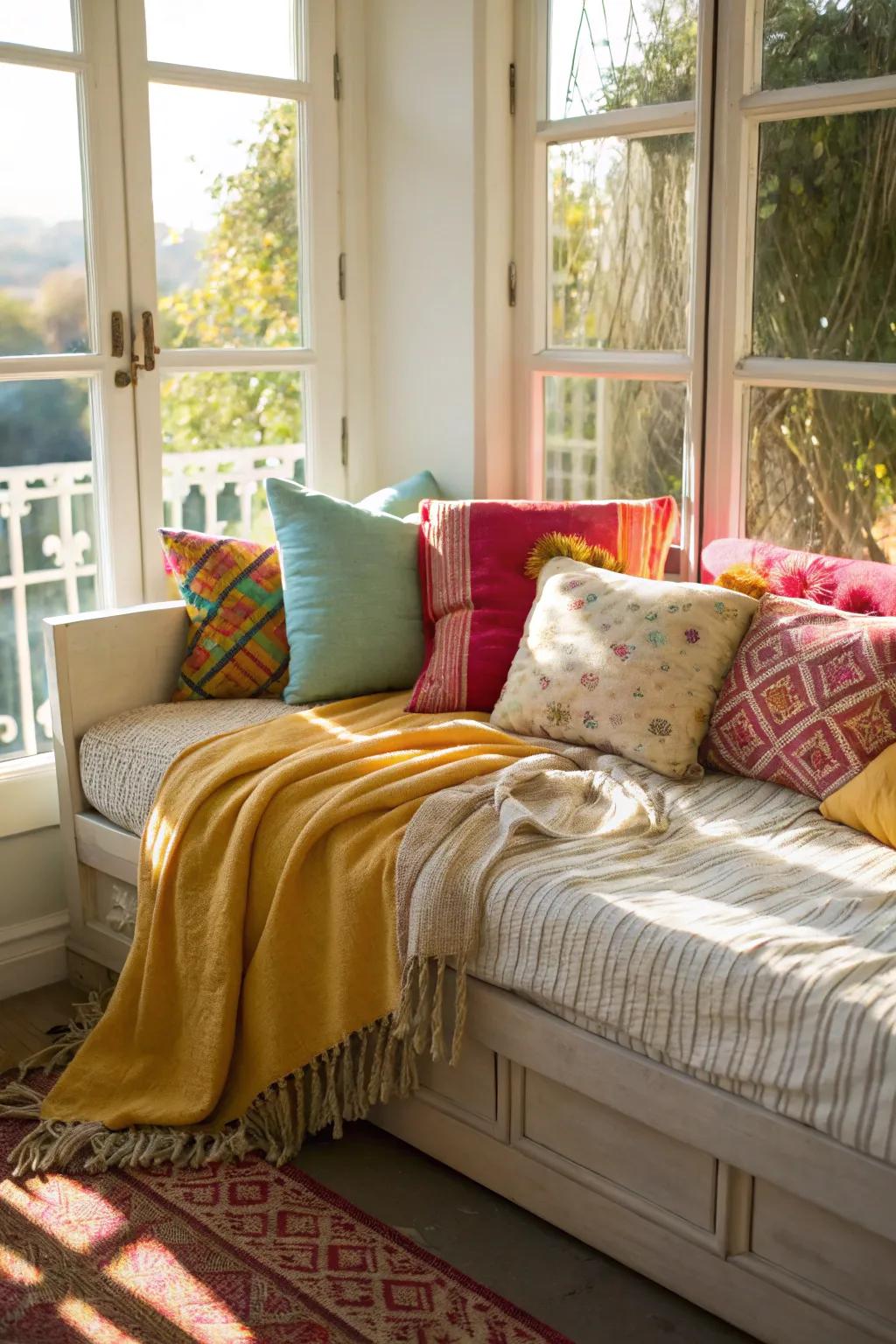 A daybed that welcomes relaxation during the day and provides restful sleep at night.