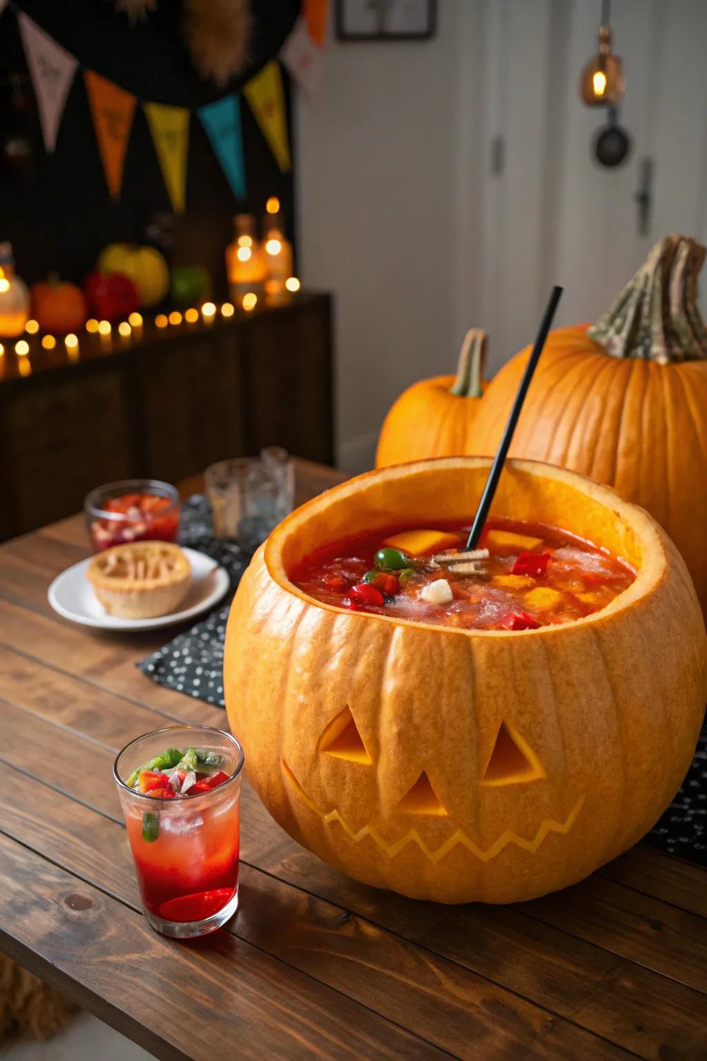 Present your drinks elegantly with a gourd beverage server.