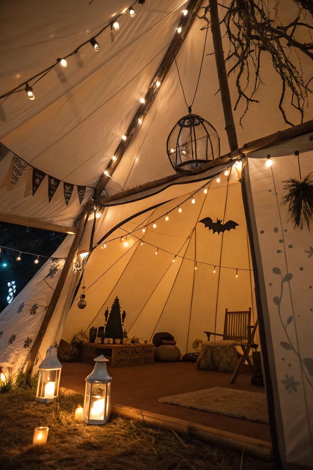 Produce a chilling glow through the careful arrangement of spooky lighting.