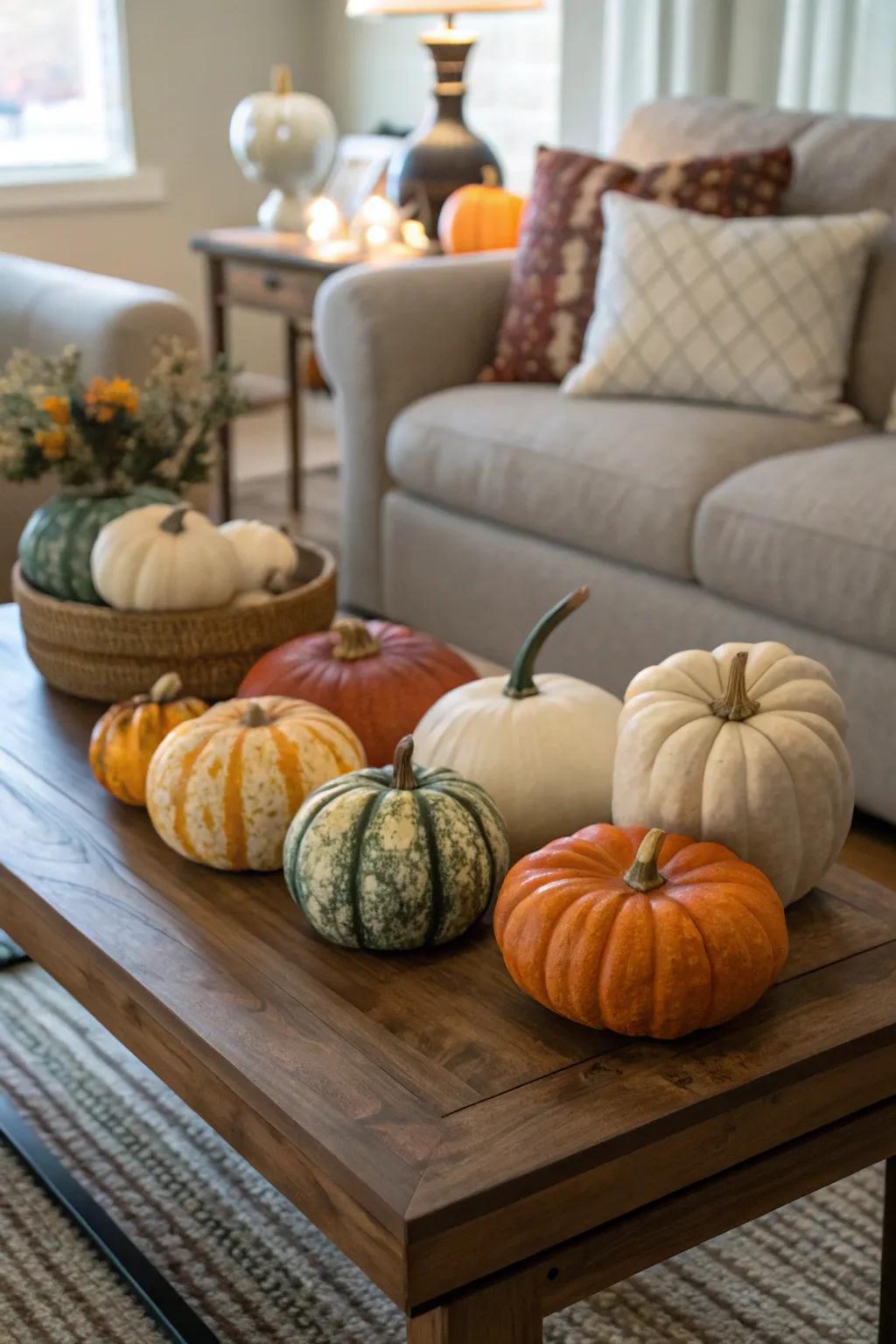 Celebrate the pumpkin custom with a fashionable approach.
