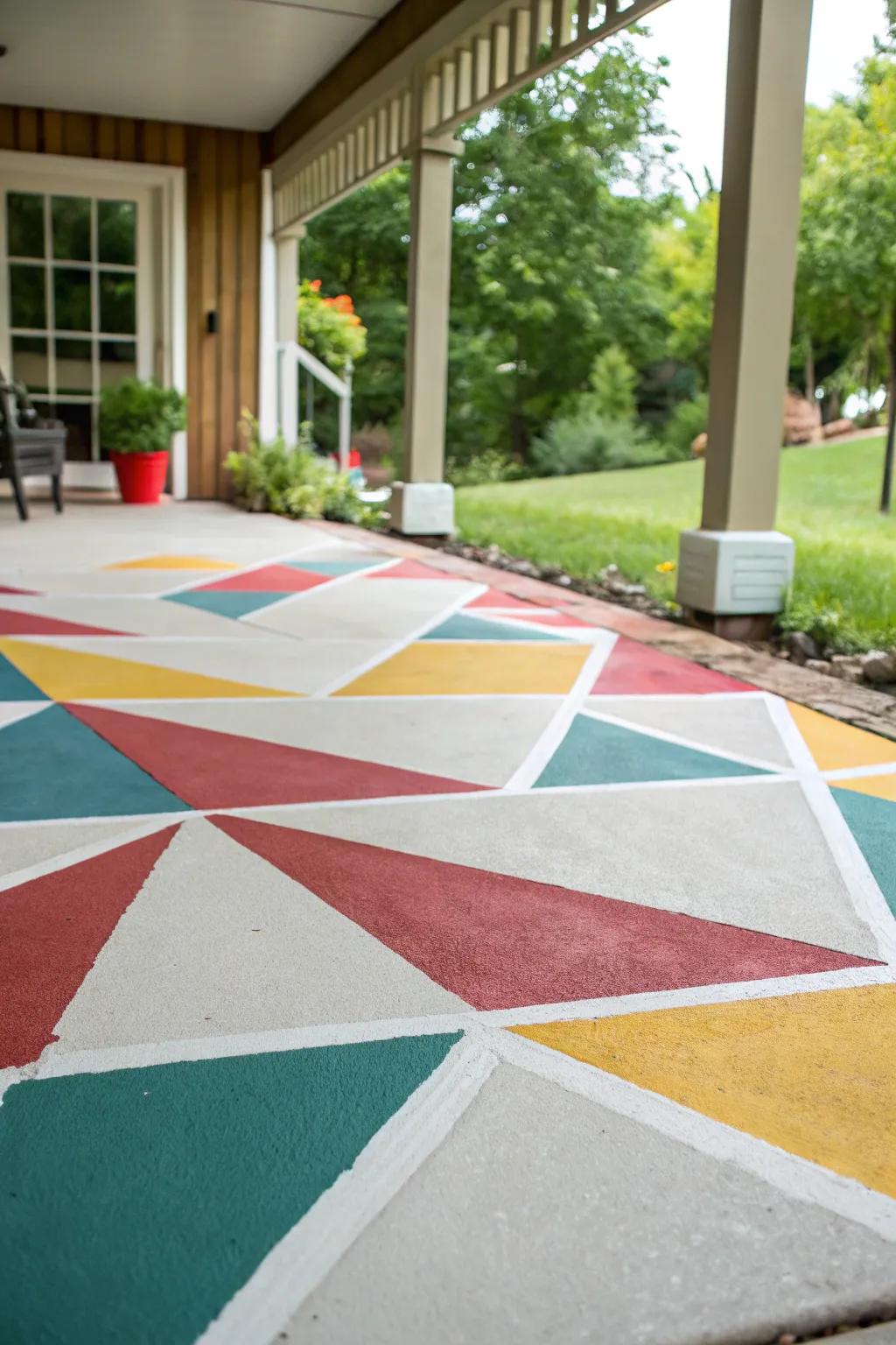 Paint your patio to express your unique style and individuality.
