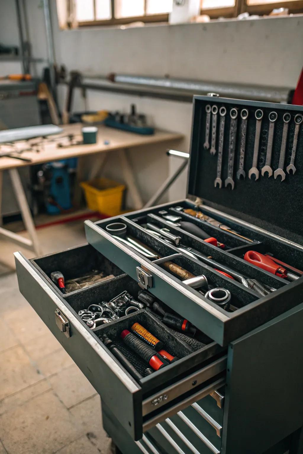 Sectioning aids in ensuring your tools are managed.