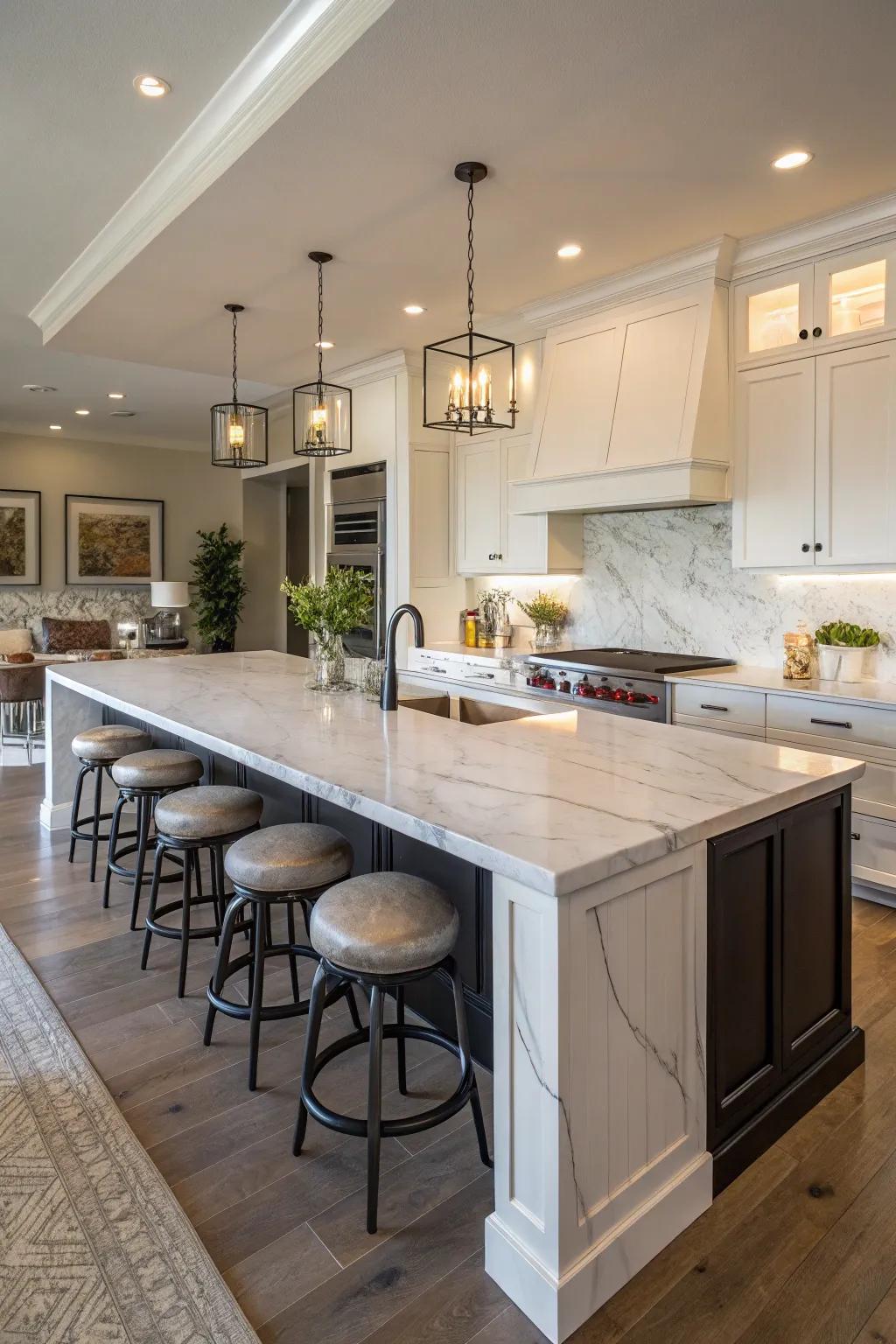 An island can bring both style and practicality to your kitchen's design.
