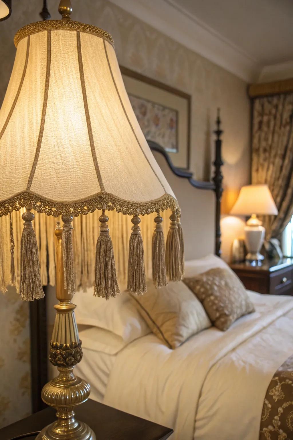 Enhance your lampshade with elegant tassels.