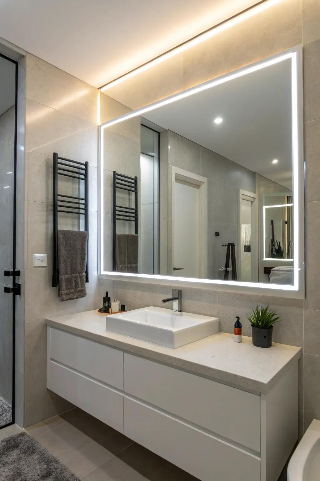 Integrating lighting around mirrors elevates both their functionality and aesthetic appeal.
