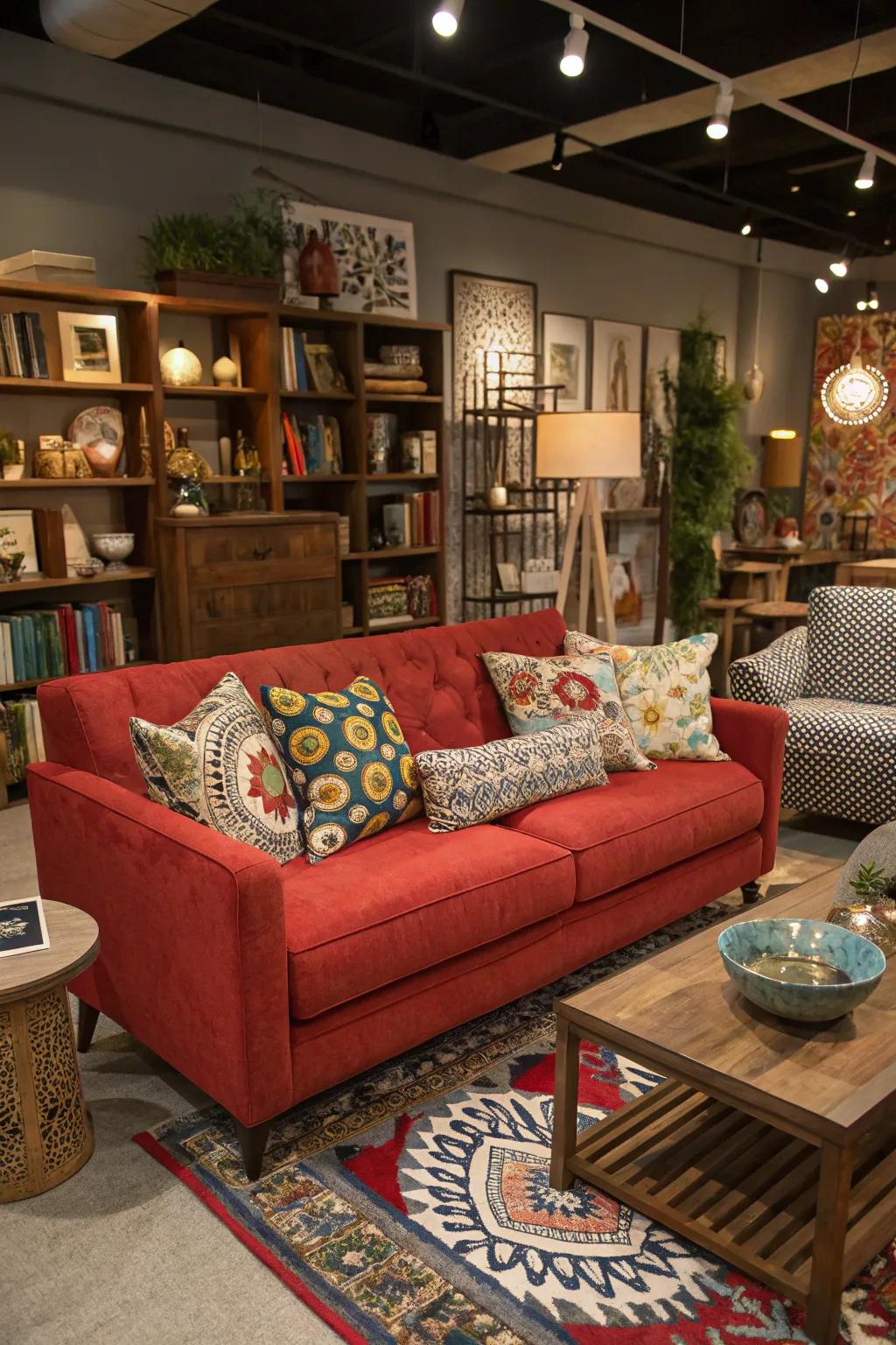 A varied array of designs gives your living area a distinct appeal and feel.