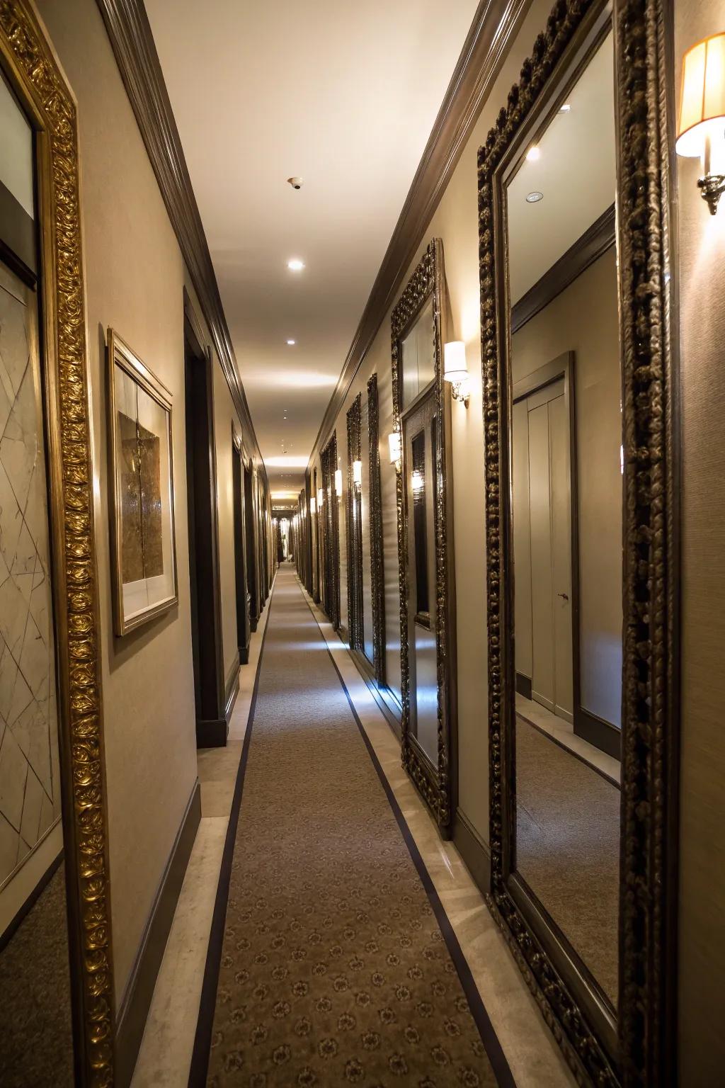 Mirrors are great at expanding light and space in smaller areas.