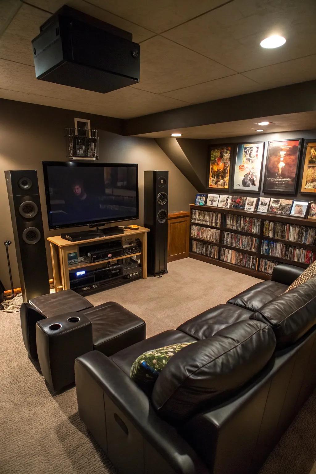 Let your display dominate your entertainment arrangement.