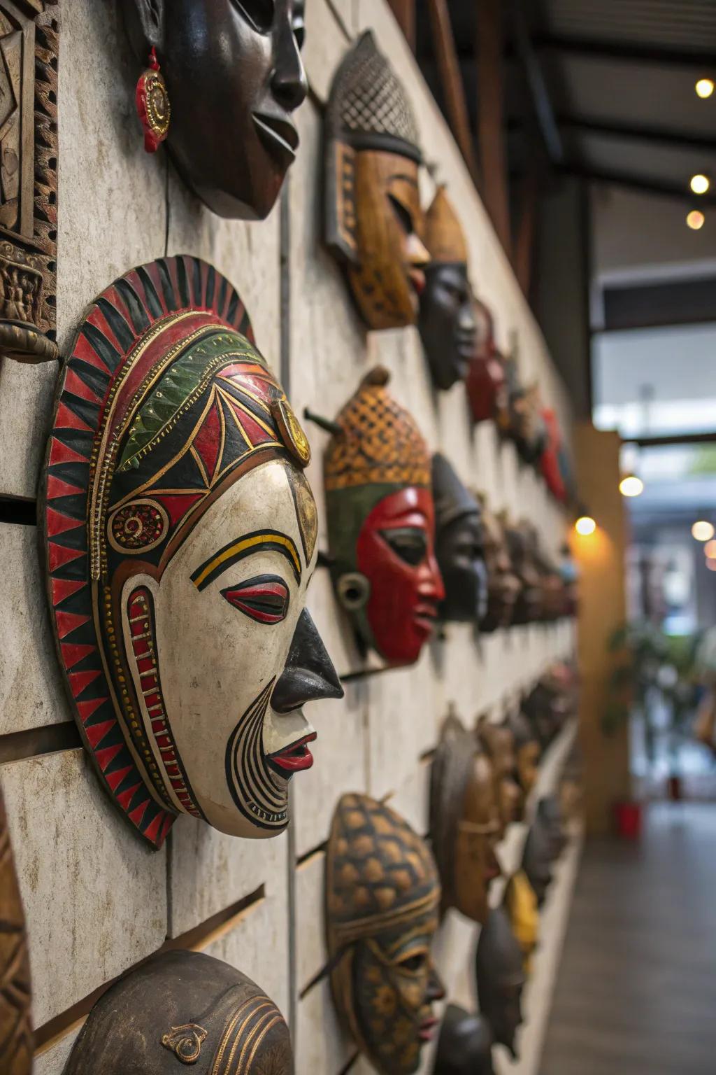 A culturally varied assortment of adornments conveys a tale of worldwide history.