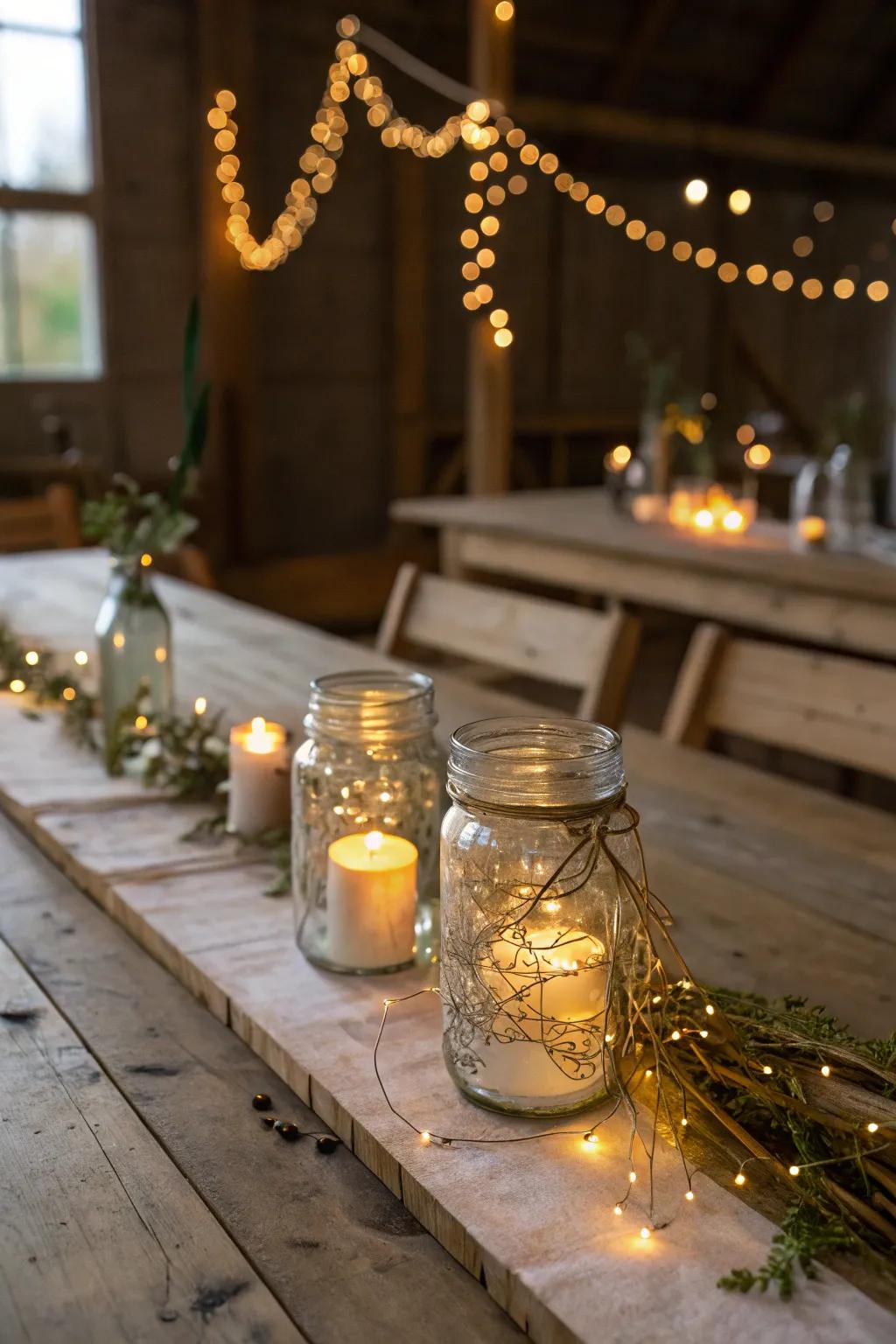 Cultivate a warm atmosphere with preserving jar candle vessels.