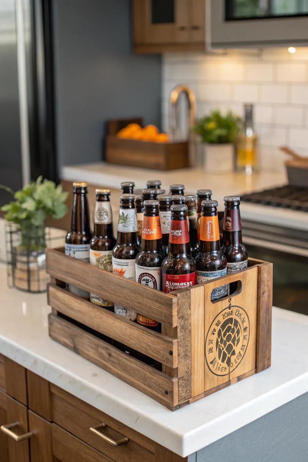 Specialty brew presentation, a fantastic gift for brew fans.