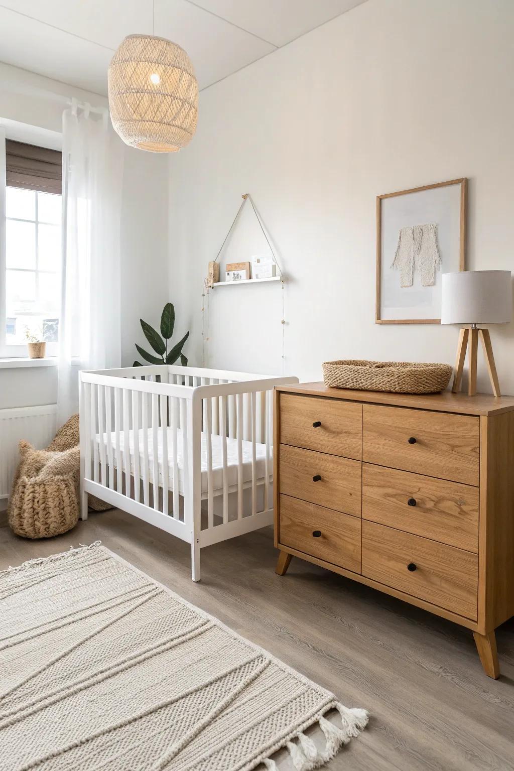 Simple furniture maintains a streamlined and roomy setting.