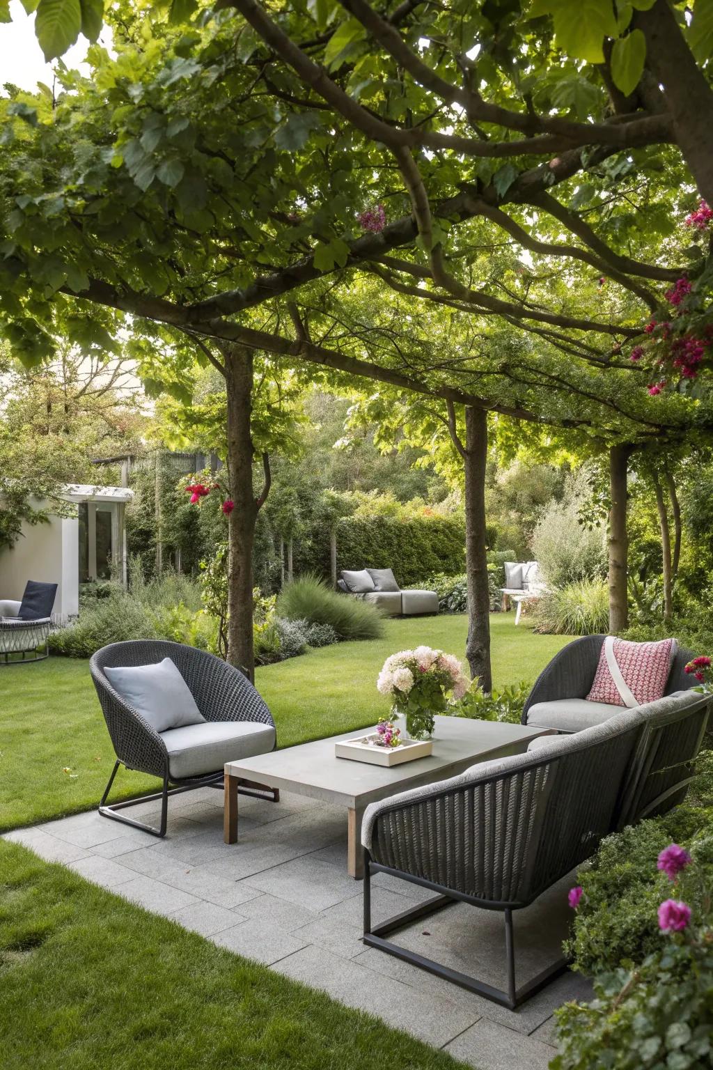 Contemporary furniture enhances both style and comfort in your garden.
