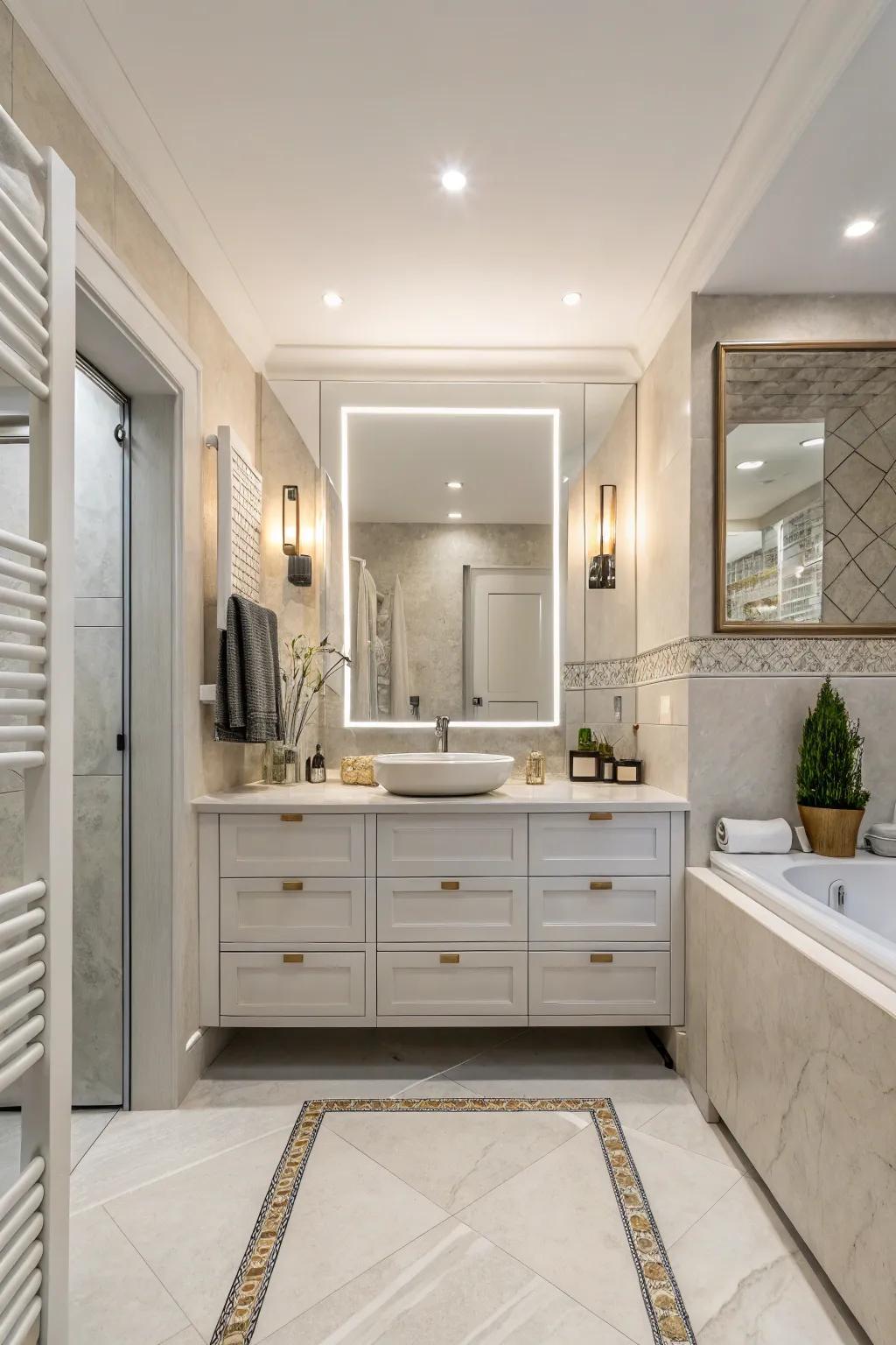 Balance and warmth come from understated colors.