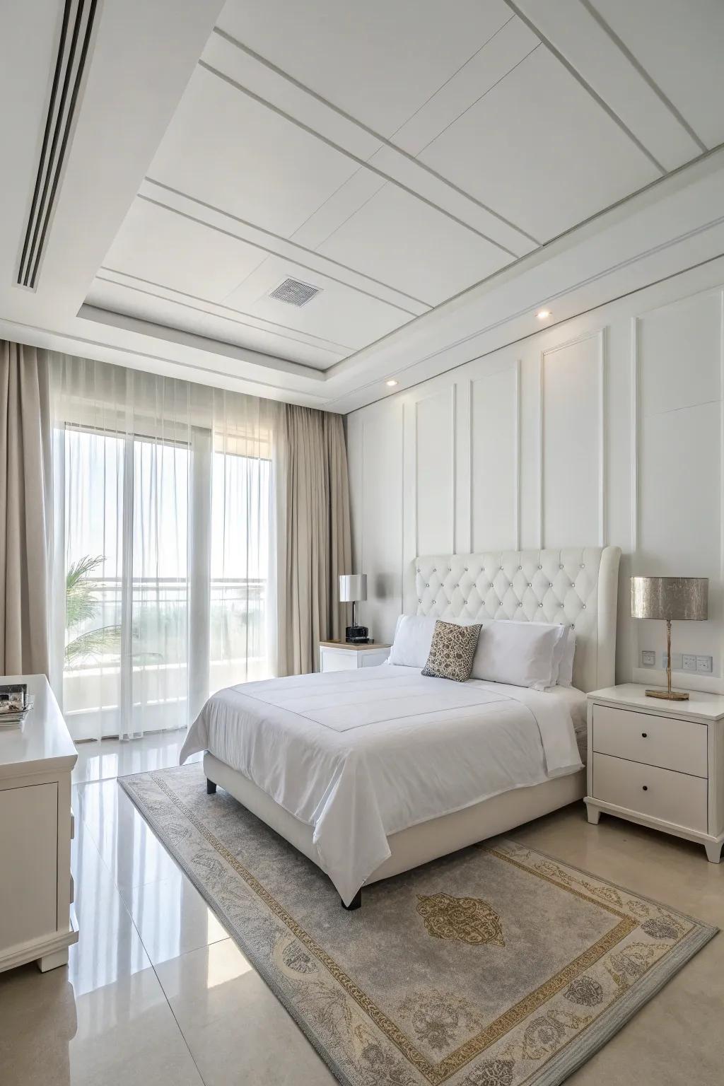 Understated furniture enhances the room's polished look.