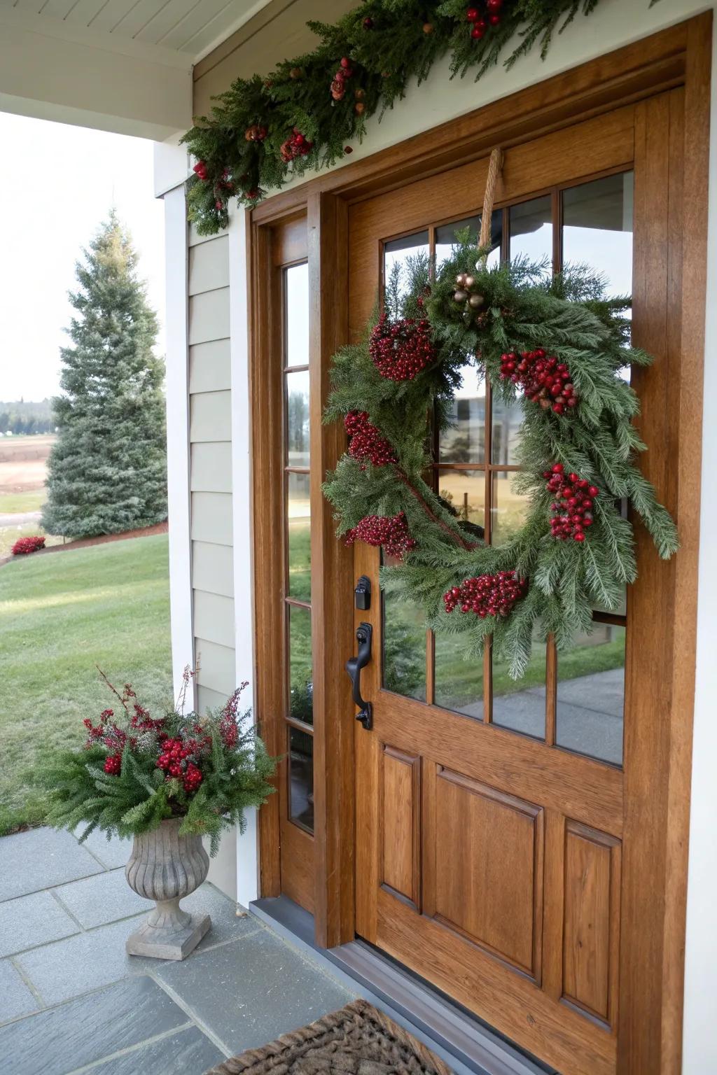 A garland serves as a versatile ornamental piece, adaptable to any season or celebration.