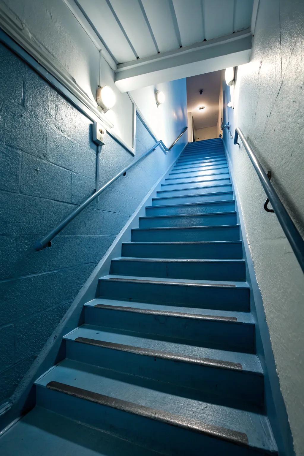 Achieve sophistication with a monochrome magic staircase.