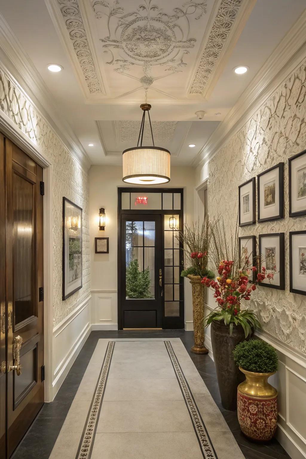 Revamp your entryway using refined paneling.