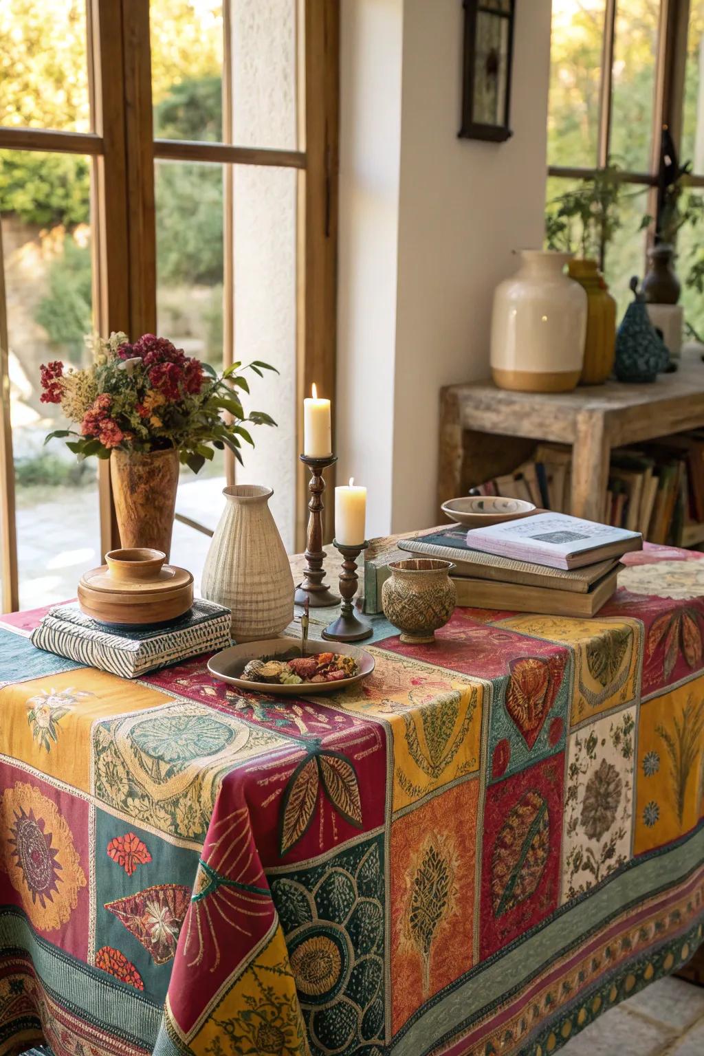 A burst of color can turn your table into a feast for the eyes.