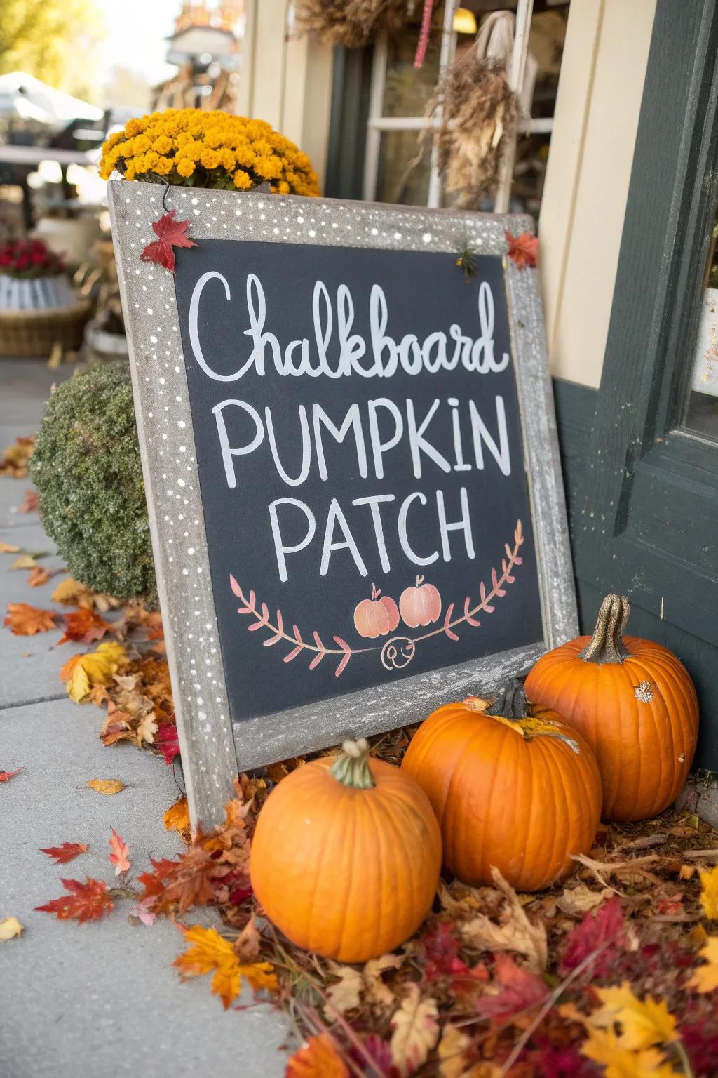 Blackboard appeal featuring a personal impression