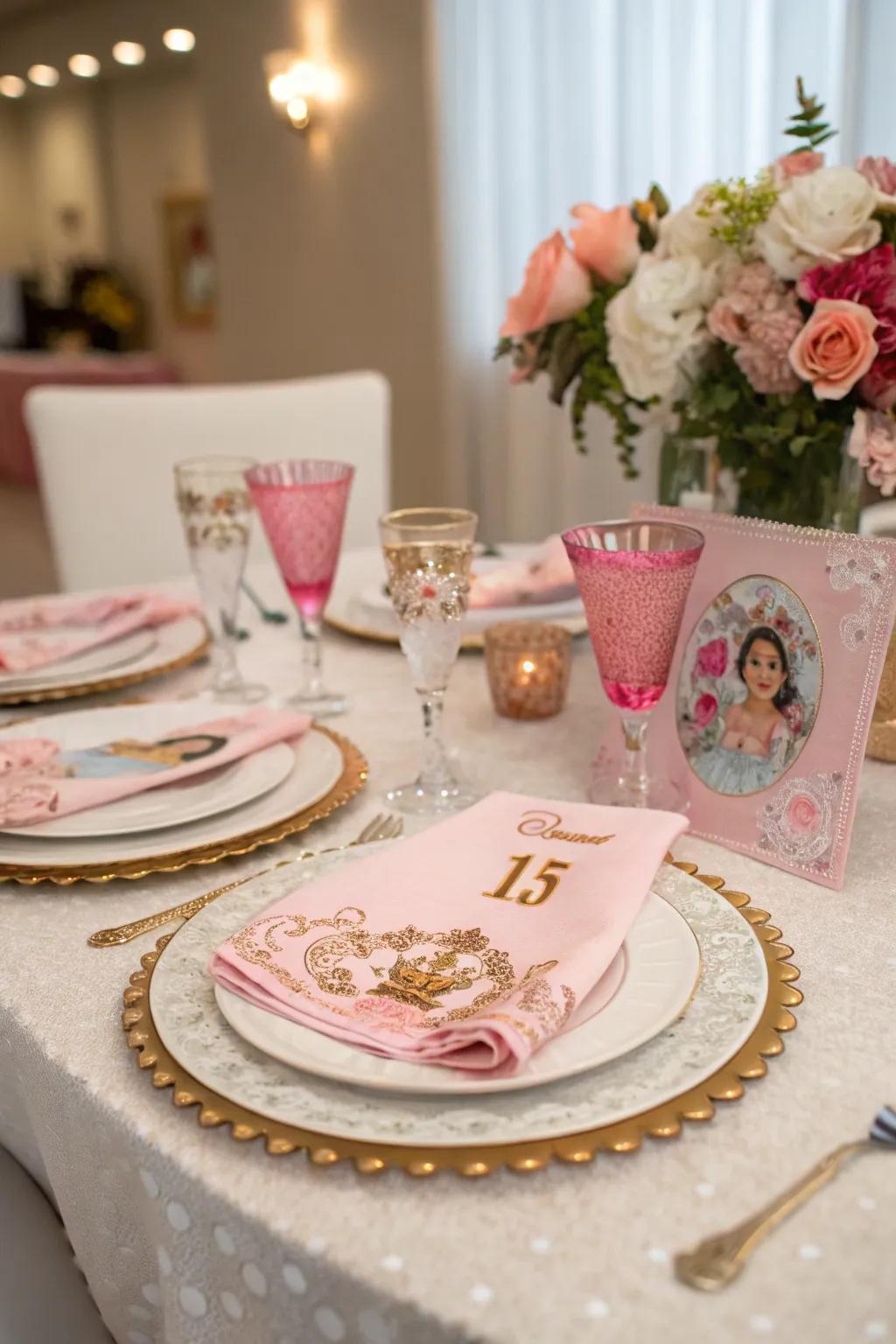 Lavish table aesthetics boost the dining ambiance.