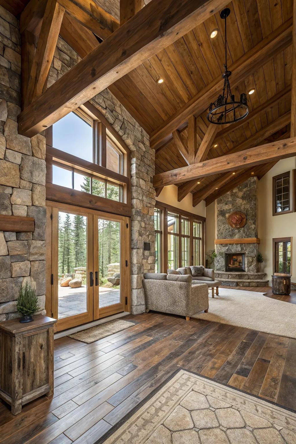 Natural components contribute warmth and individuality to any setting.