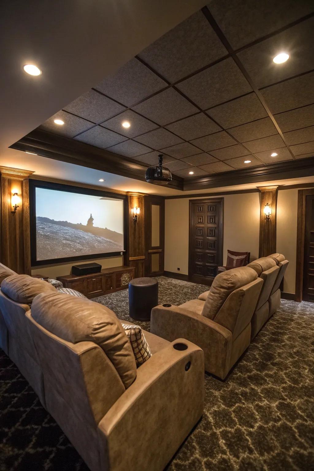 Relish the wonder of films with your custom home cinema.