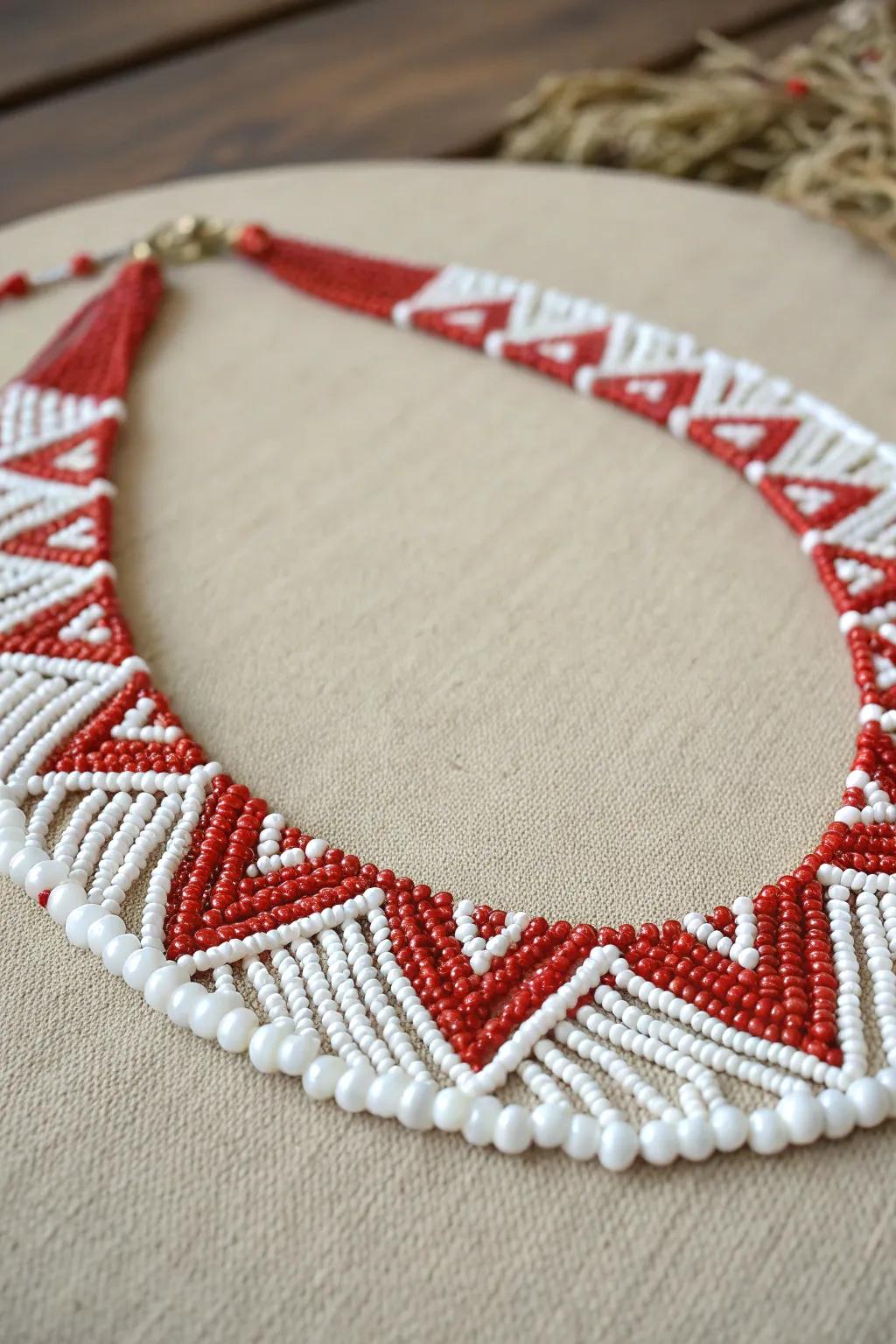With a ruby and snow pearl pendant, revamp your aesthetic.
