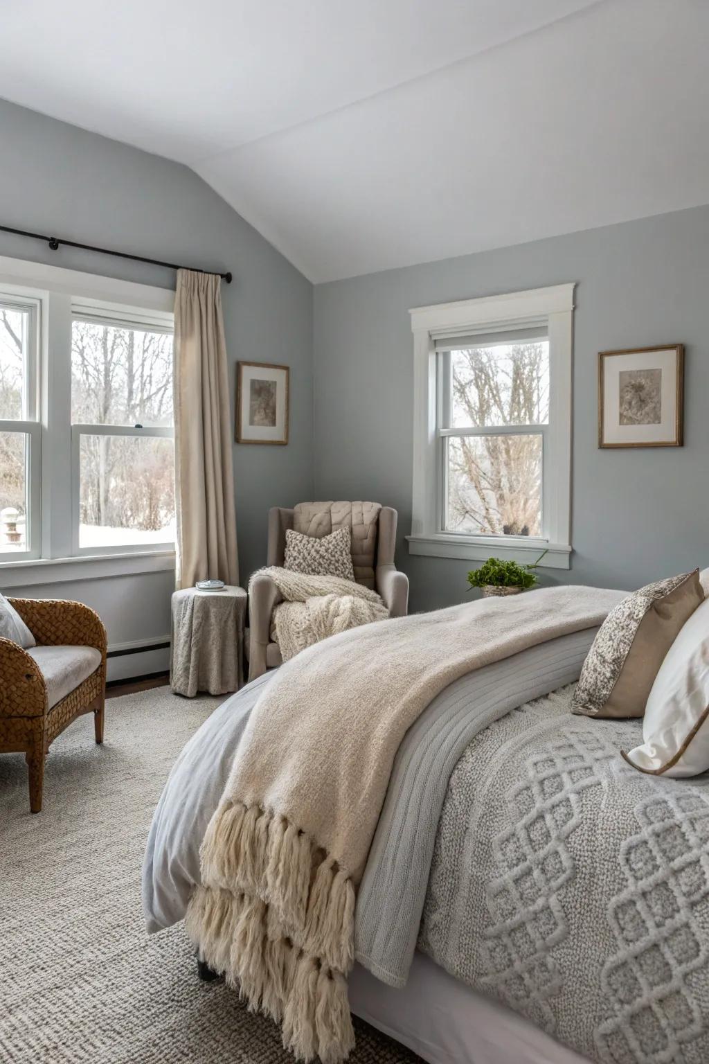 Inviting textiles imbue warmth and character into a