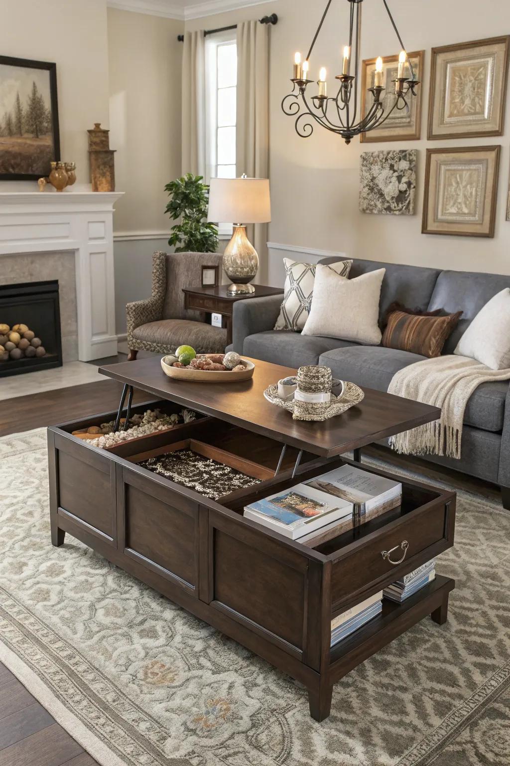 Clever furniture choices can ensure your space is both organized and fashionable.