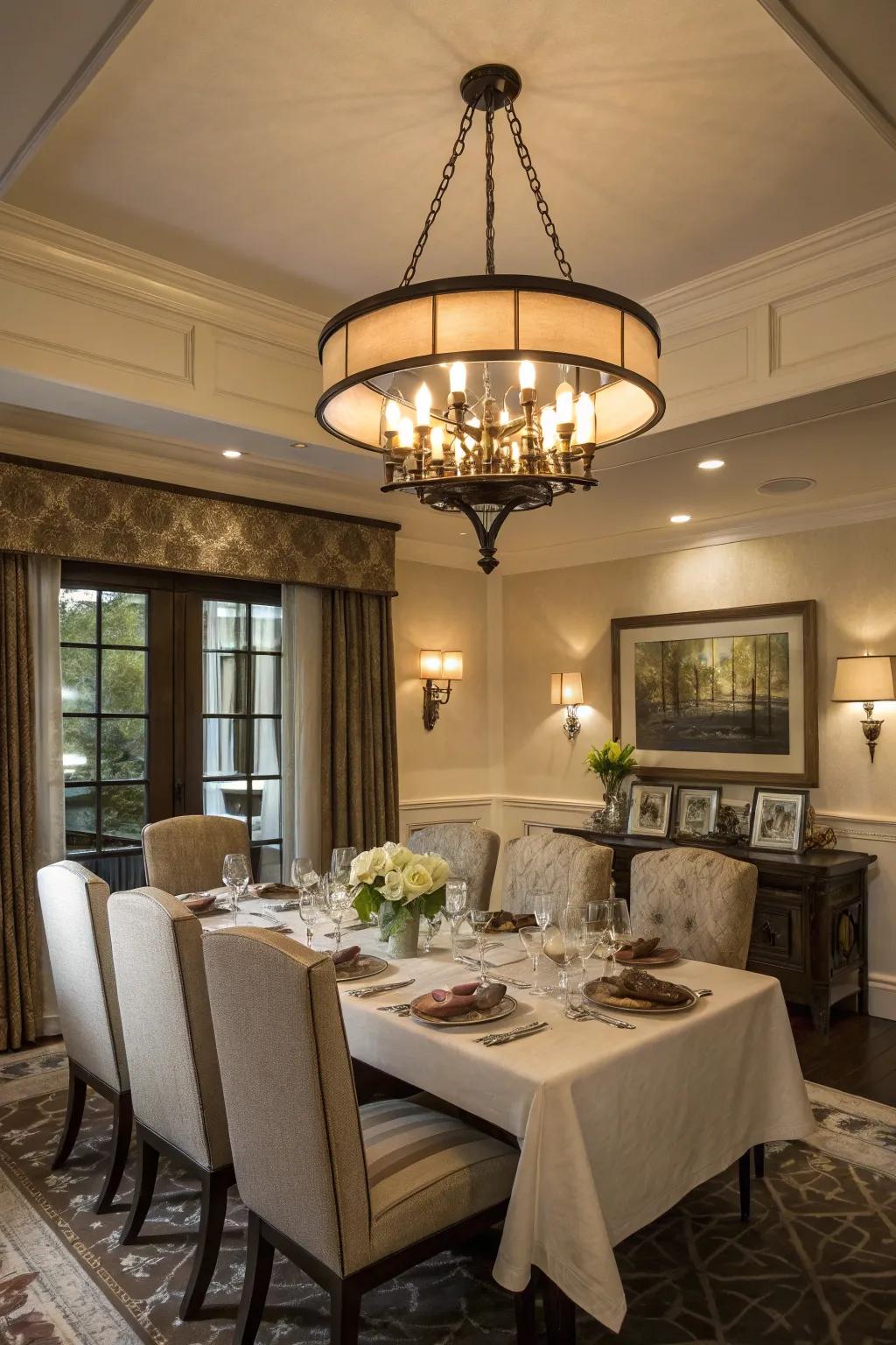 Turn every meal into a special event with gorgeous dining area lighting.