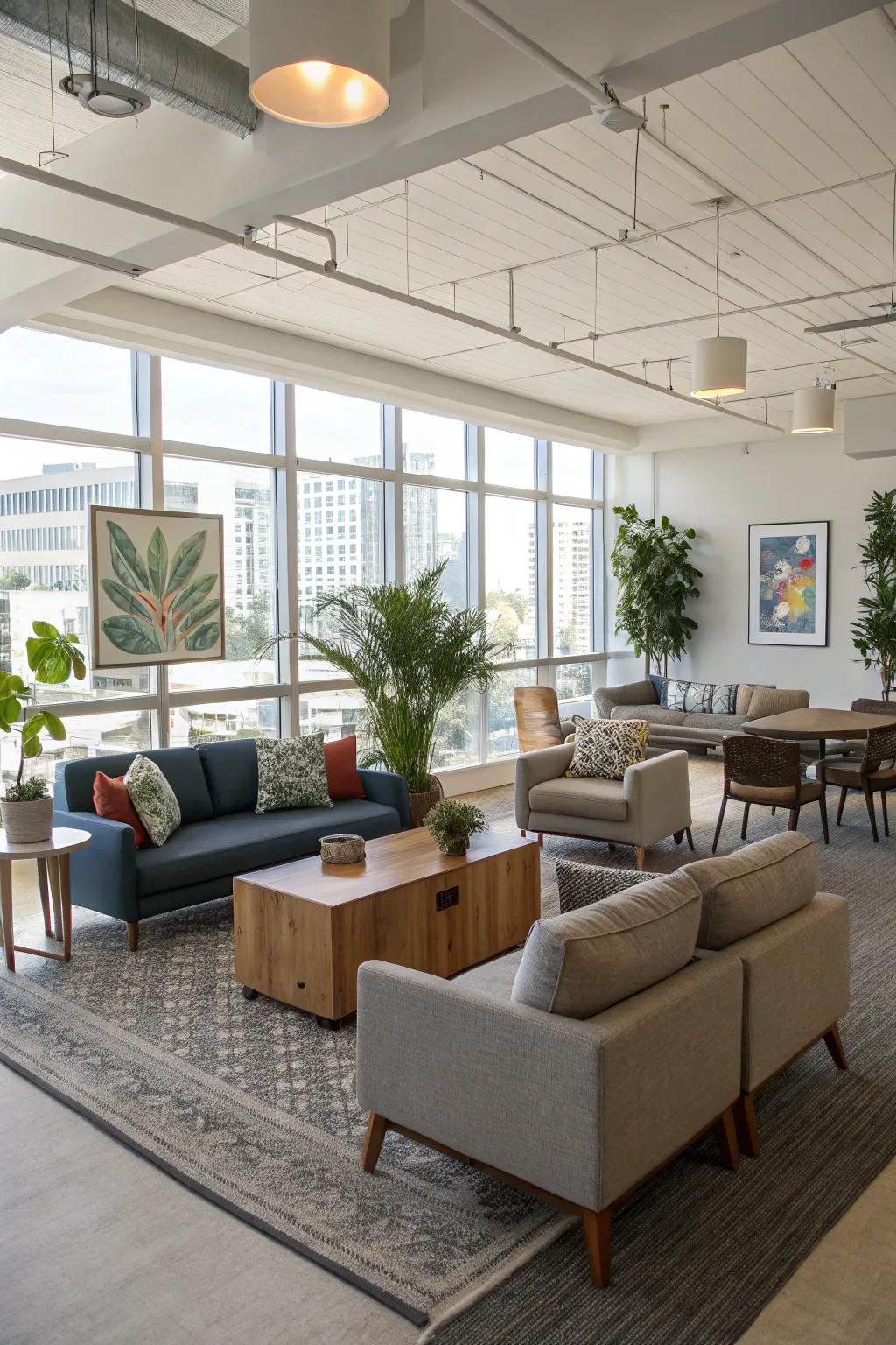 A carefully considered layout makes transitioning between rooms easier.